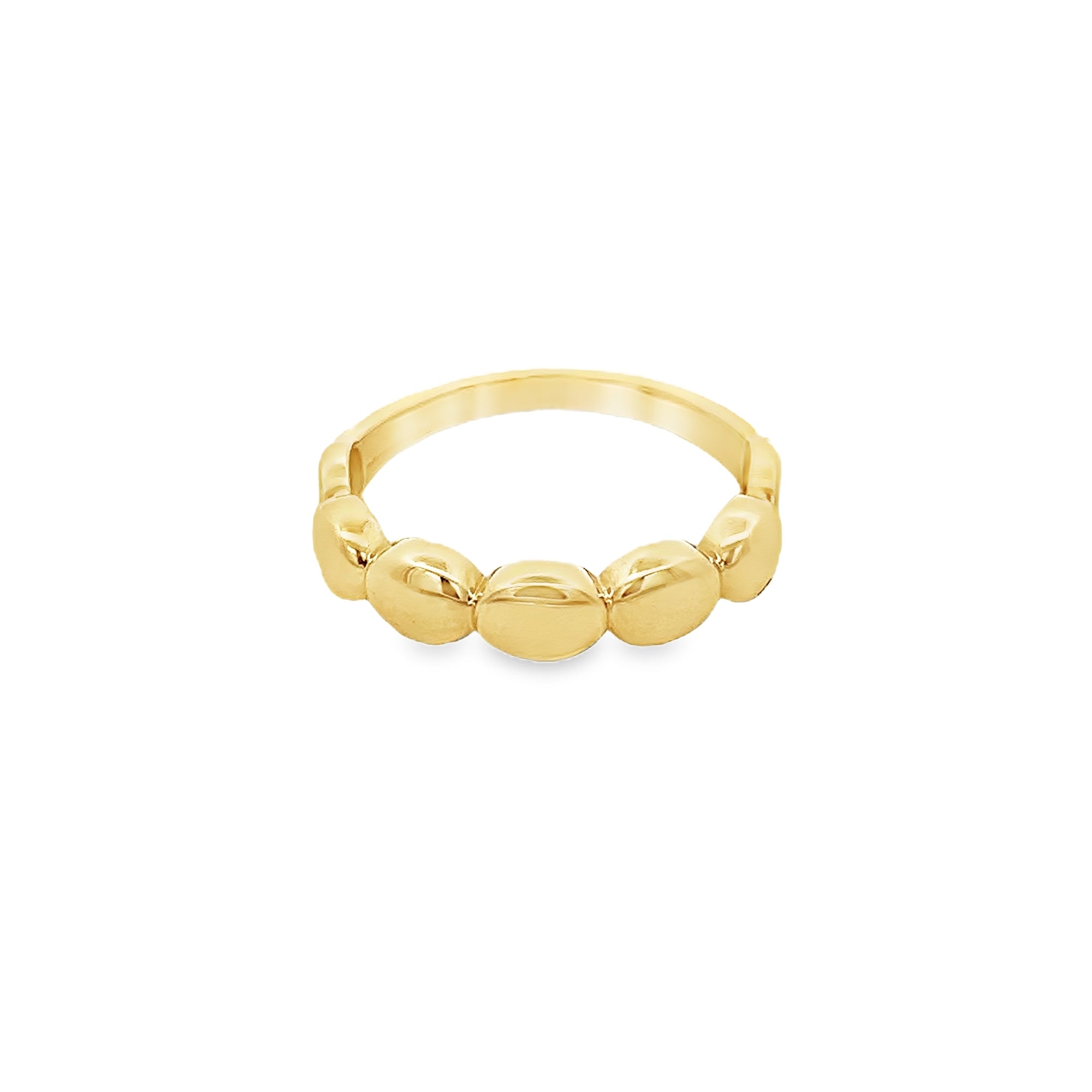 SPHERE RING IN 14K YELLOW GOLD