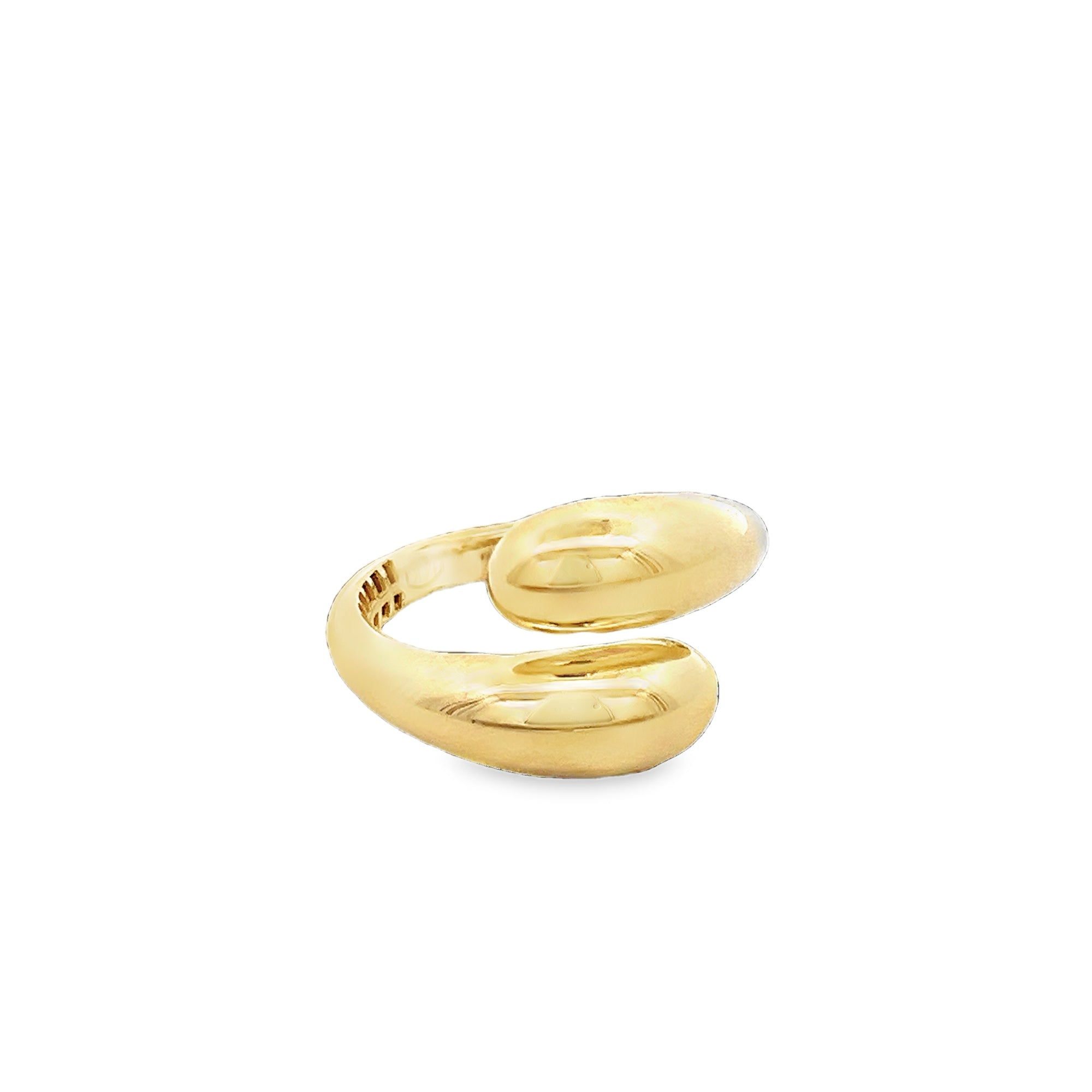 CHUNKY DOUBLE DOME RING IN 14K YELLOW GOLD