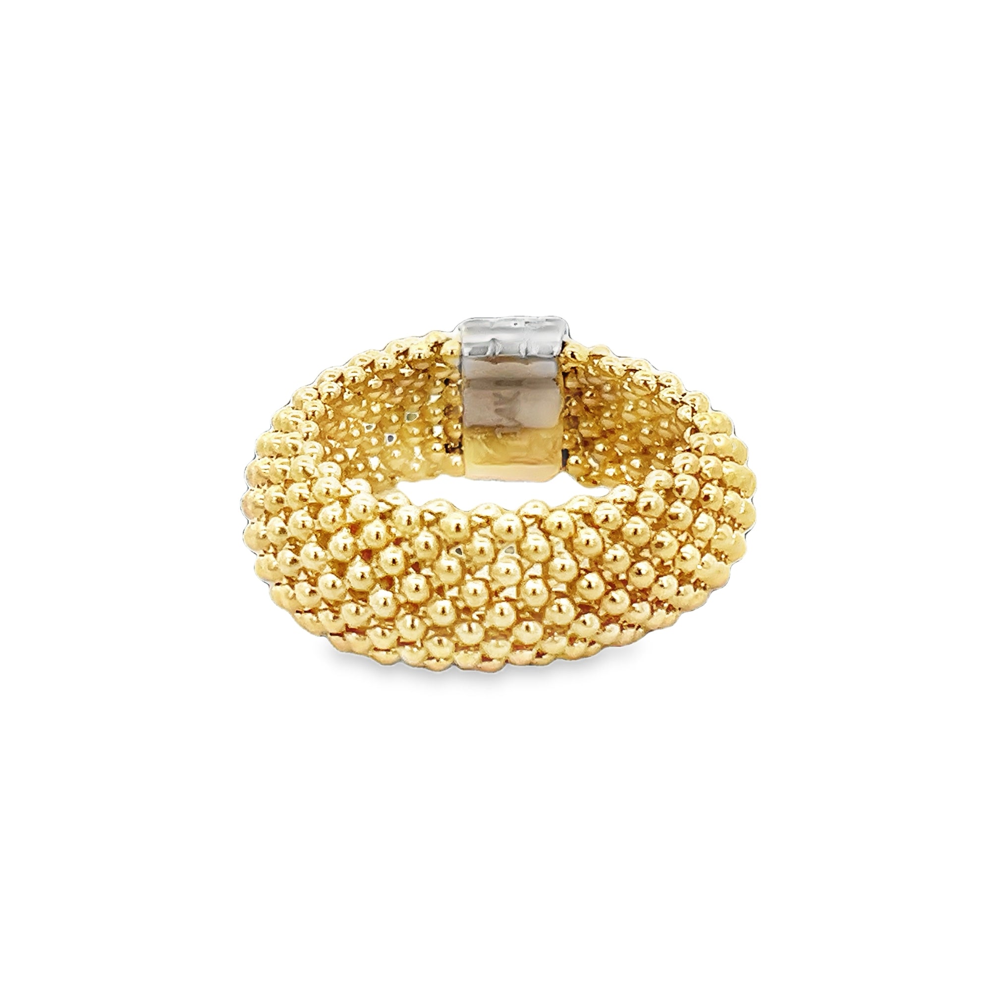 MESH RING IN 14K YELLOW GOLD