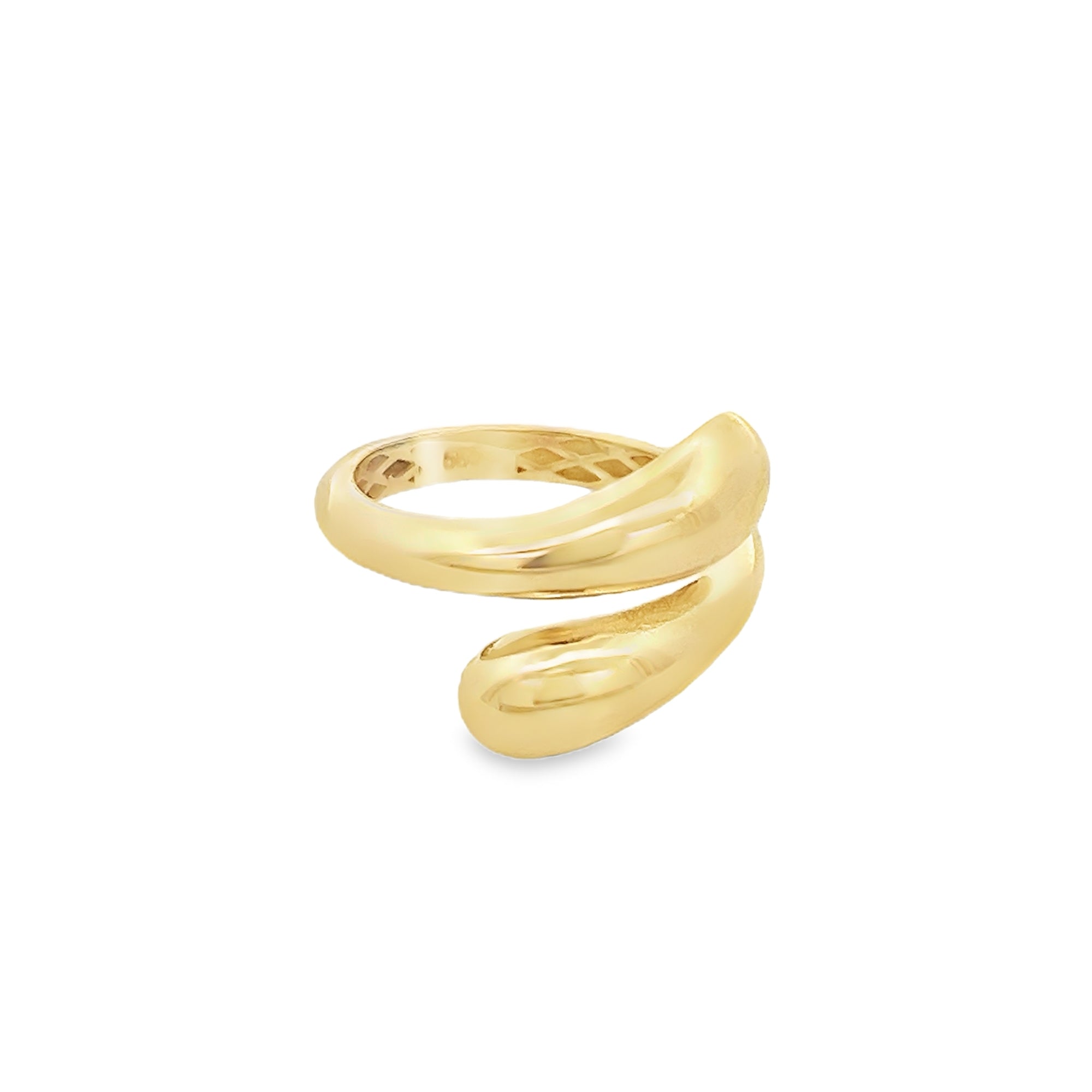 DOUBLE DOME RING IN 14K YELLOW GOLD