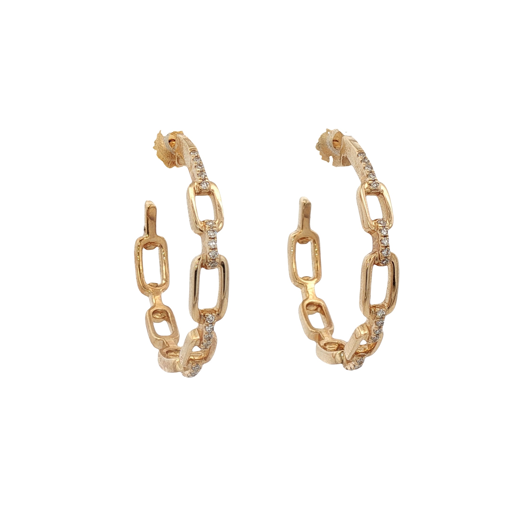 D0.11CT 14KY OPEN LINKS 25MM HOOPS