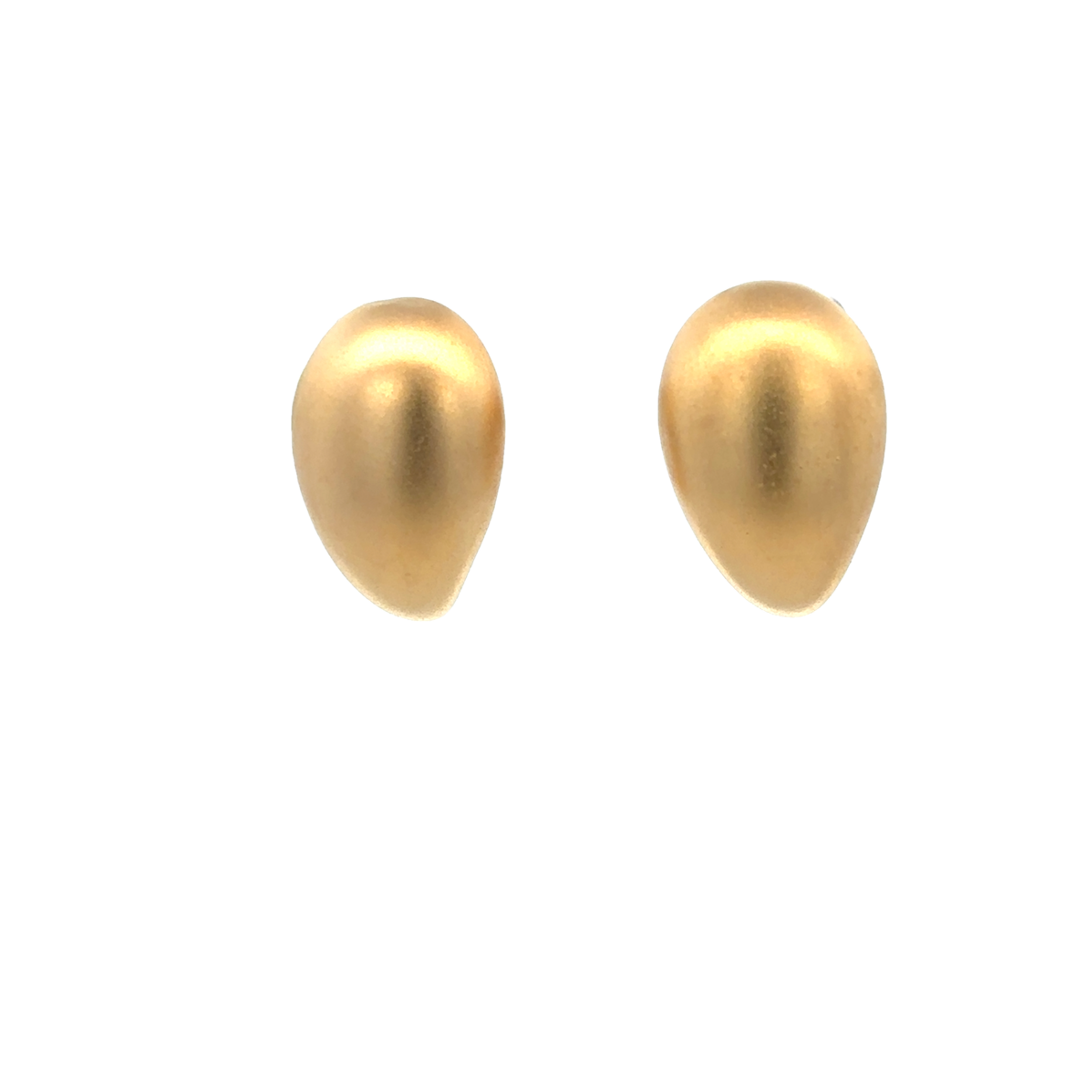 MATTE DROP EARRINGS IN 14K YELLOW GOLD