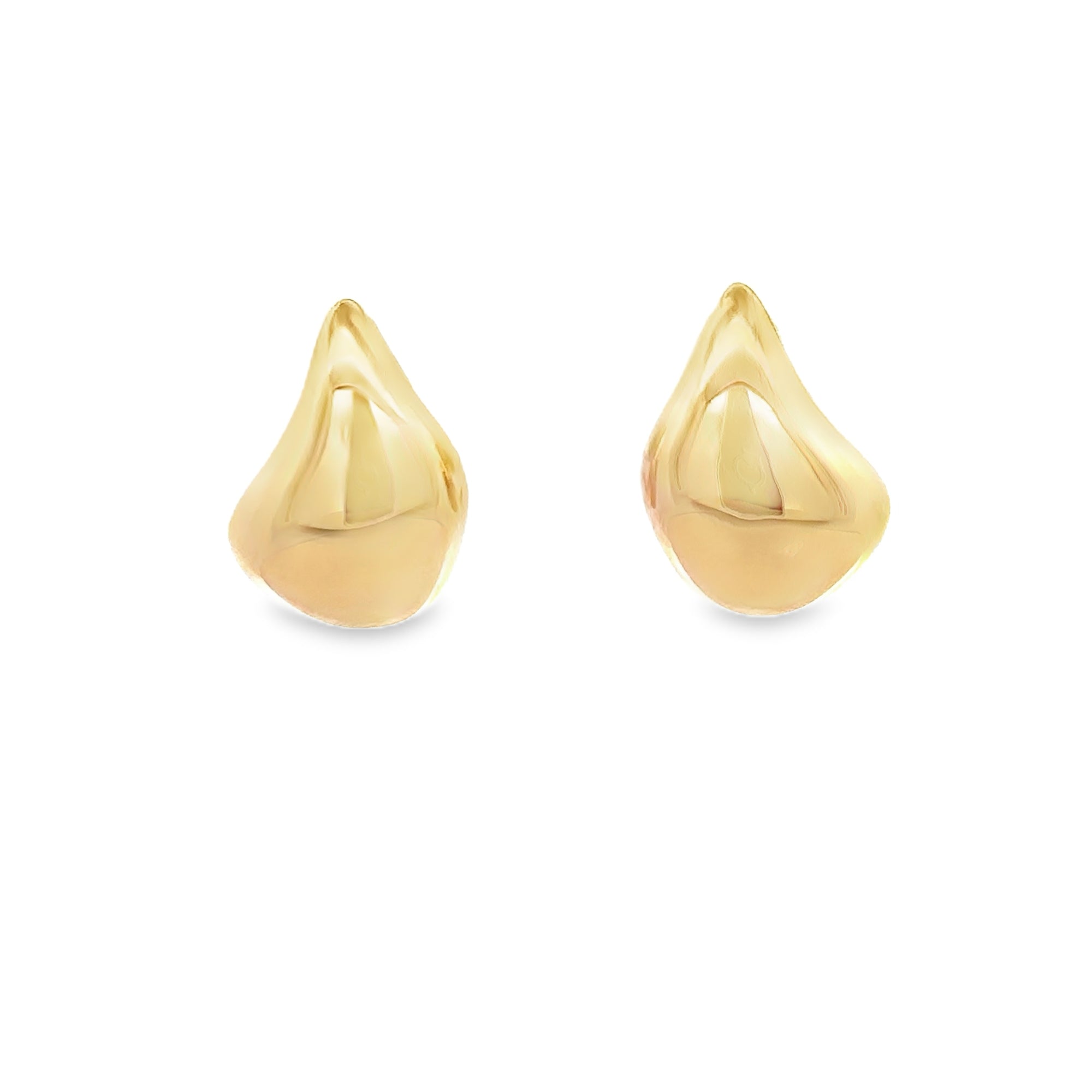 IRREGULAR DOME DROP JACKET EARRINGS IN 14K YELLOW GOLD