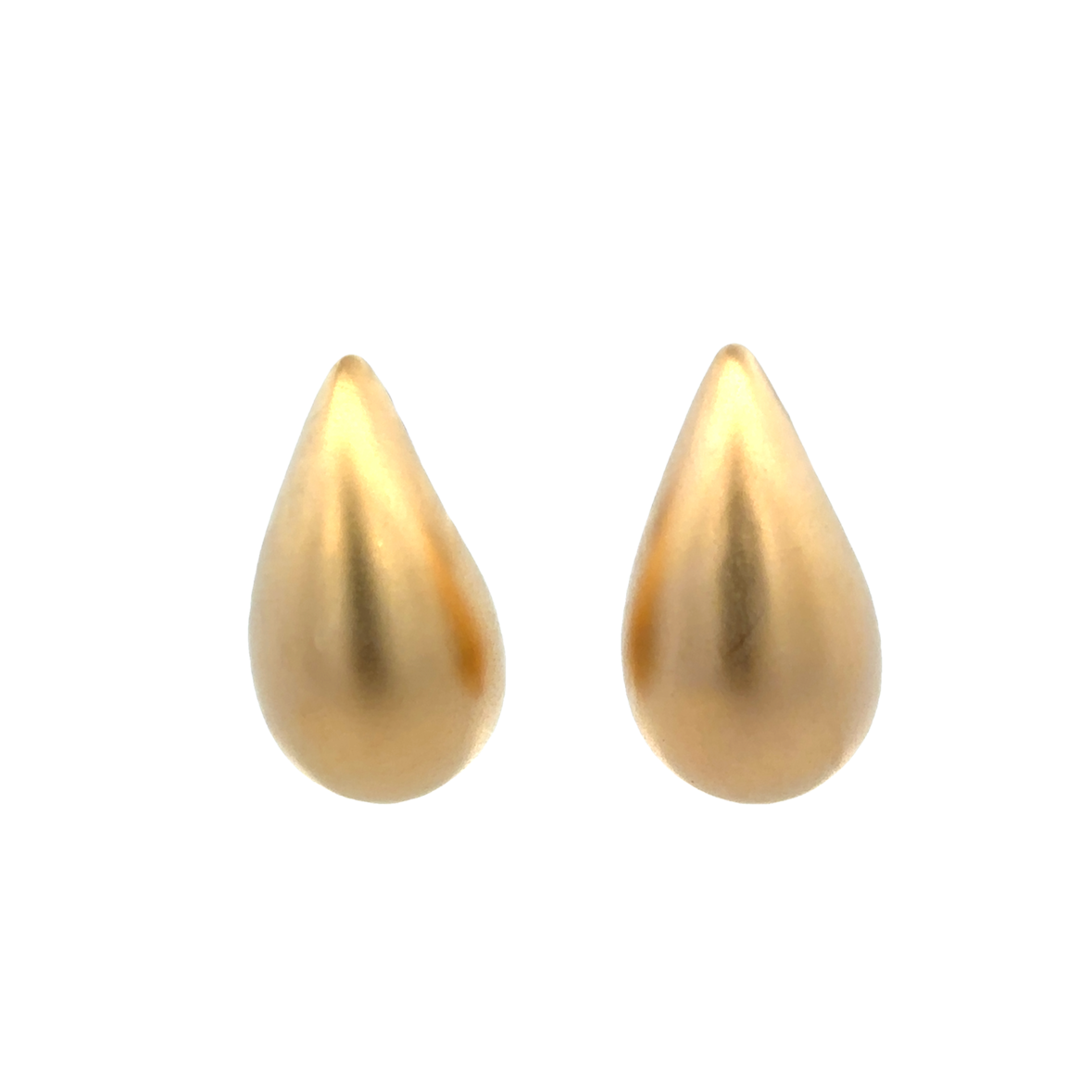 MATTE DROP EARRINGS IN 14K YELLOW GOLD