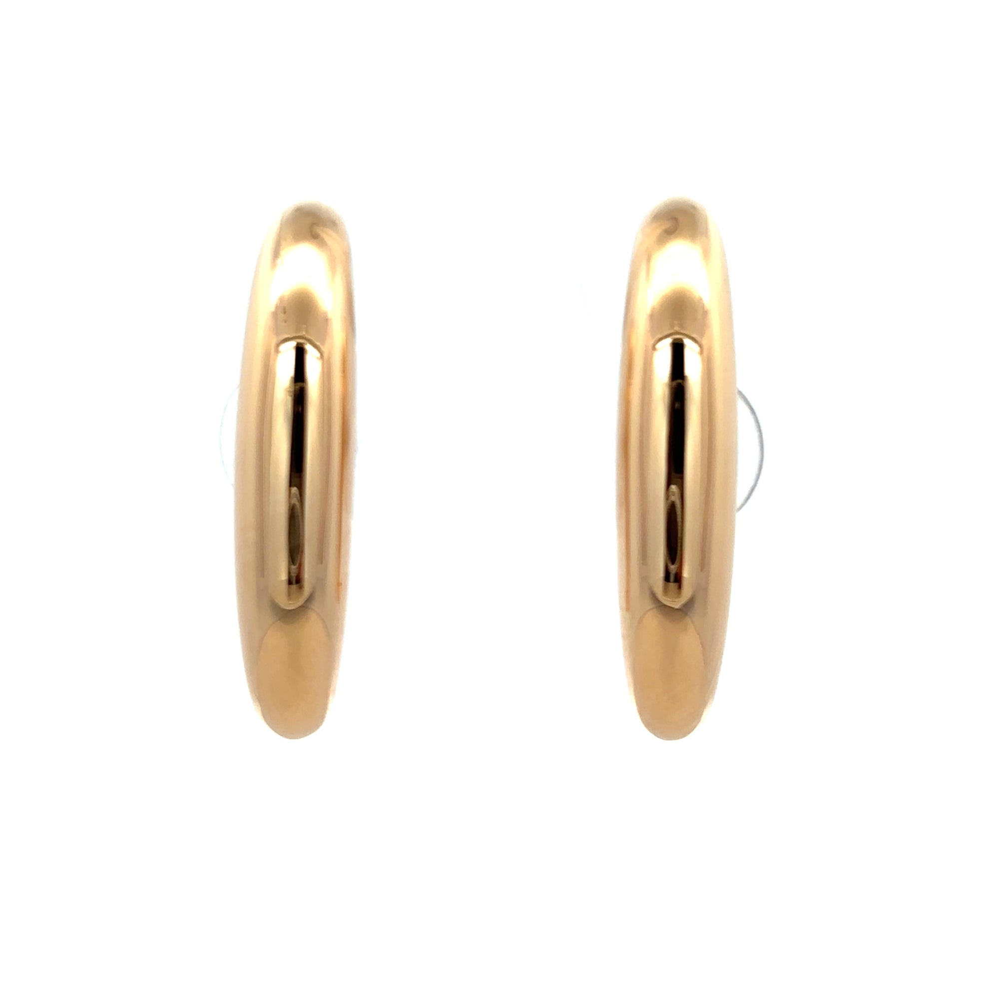 DOME BAR EARRINGS IN 14K YELLOW GOLD