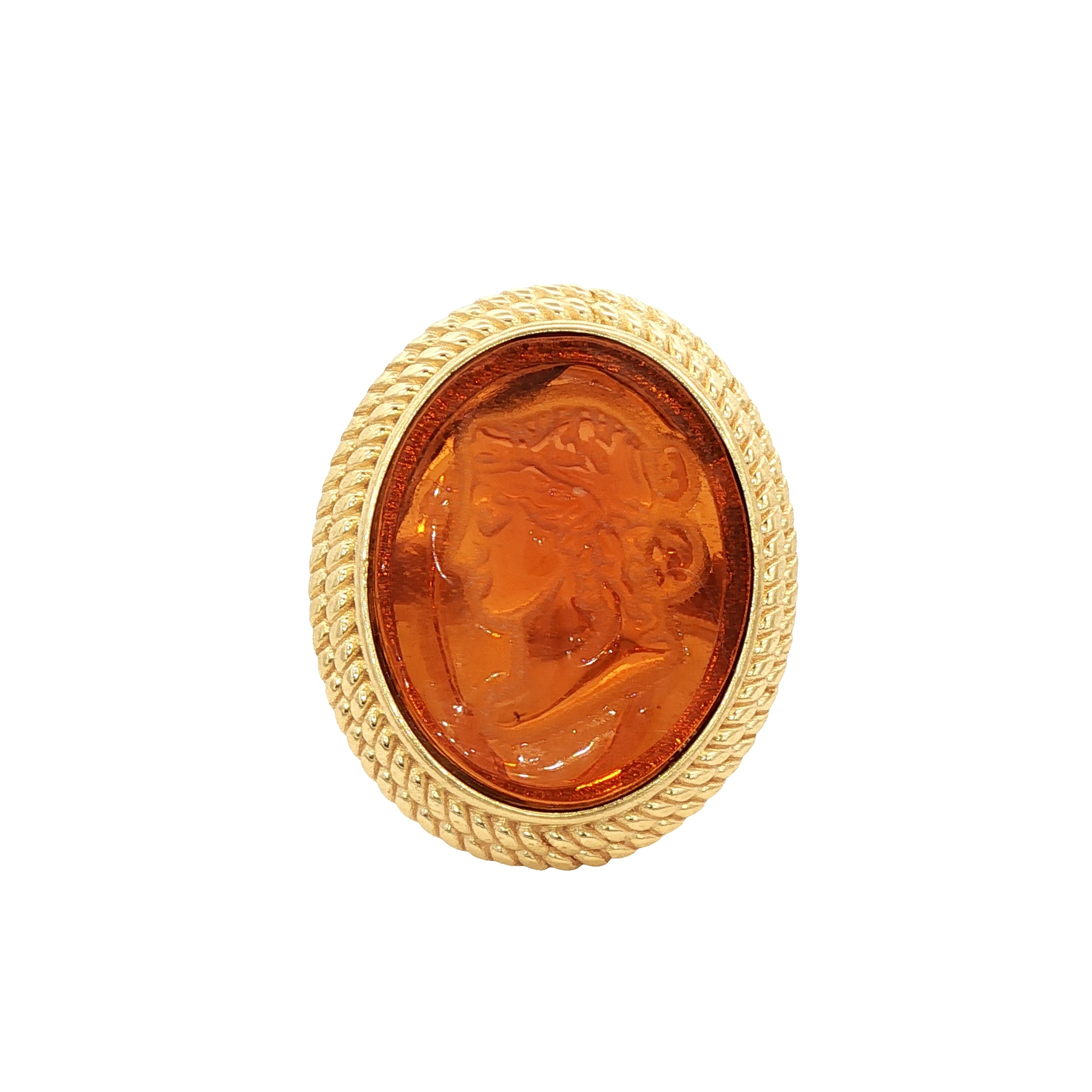 925YG CERES AMBAR RING T7
