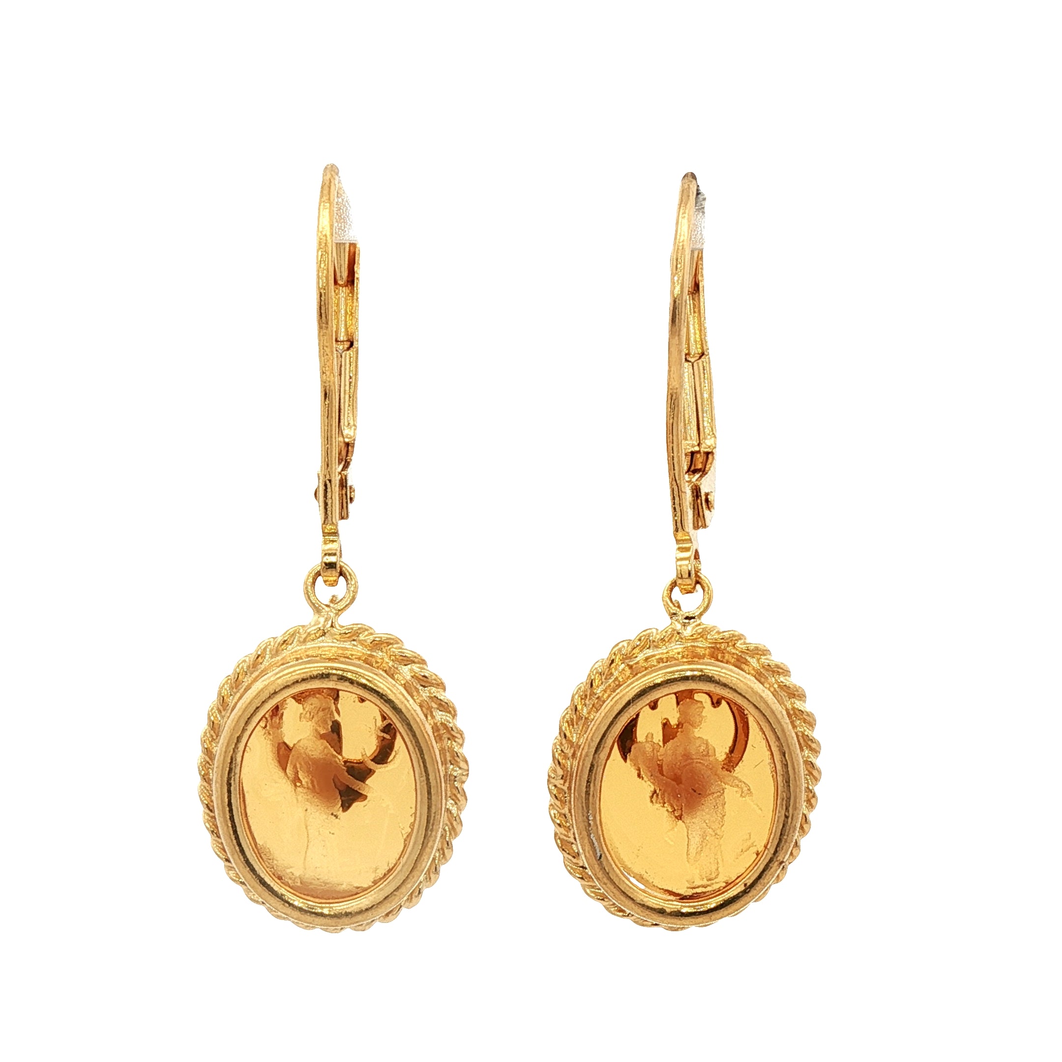 925YG FORTUNE AMBAR EARRINGS