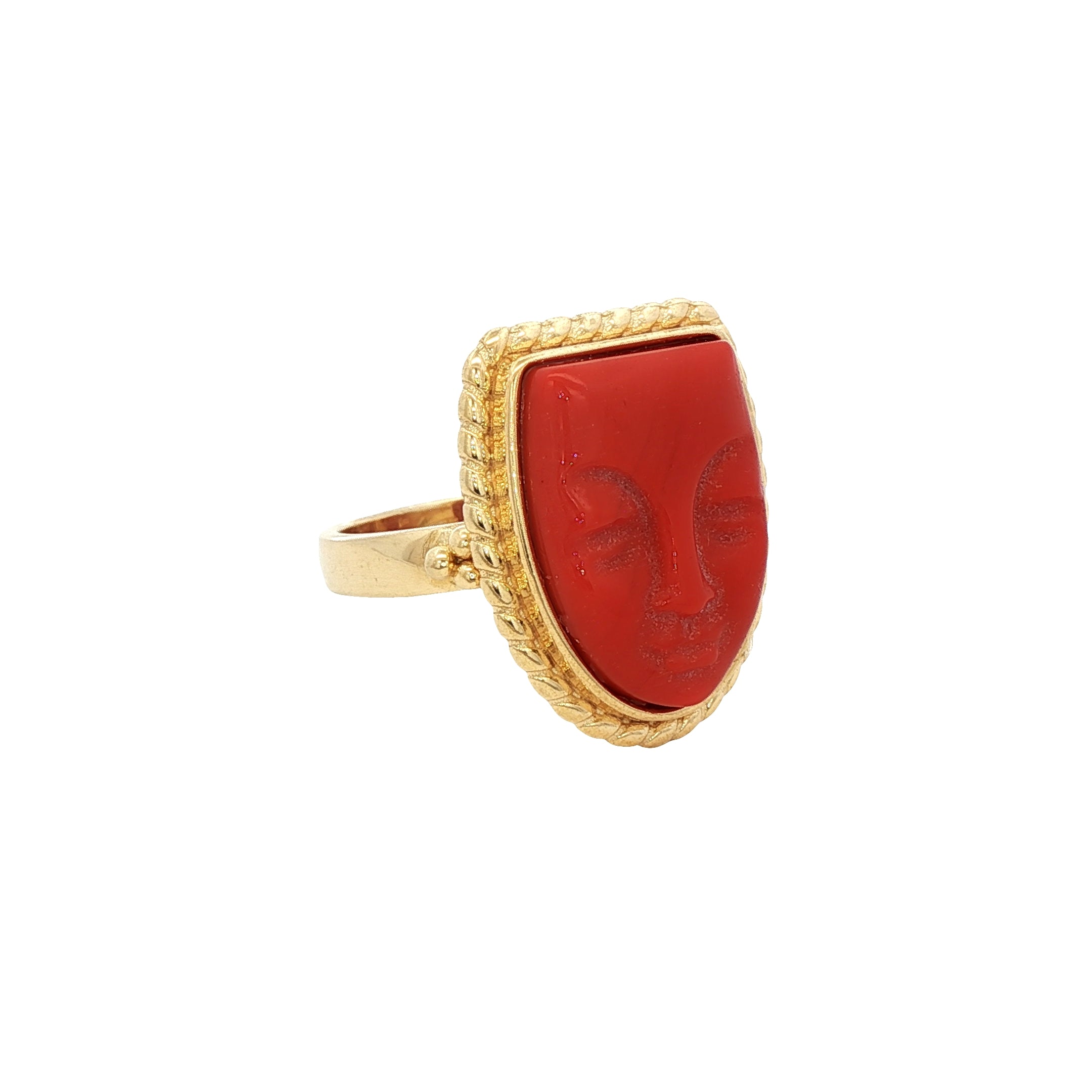 925YG MASK ORANGE RING T7