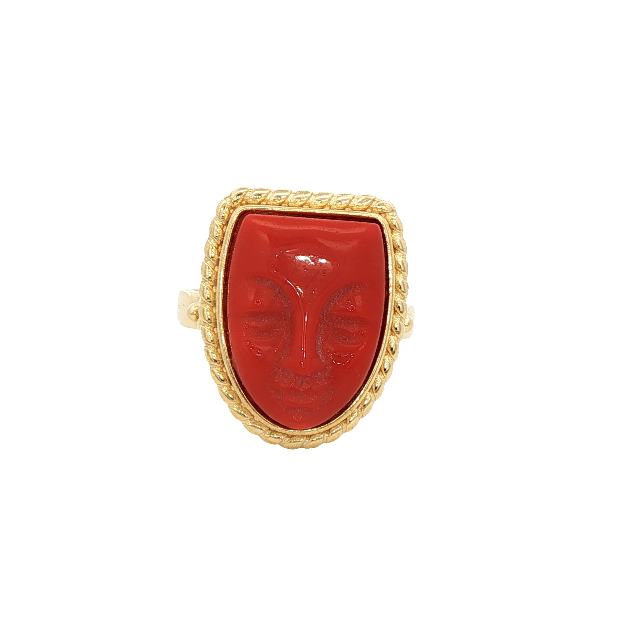 925YG MASK ORANGE RING T7
