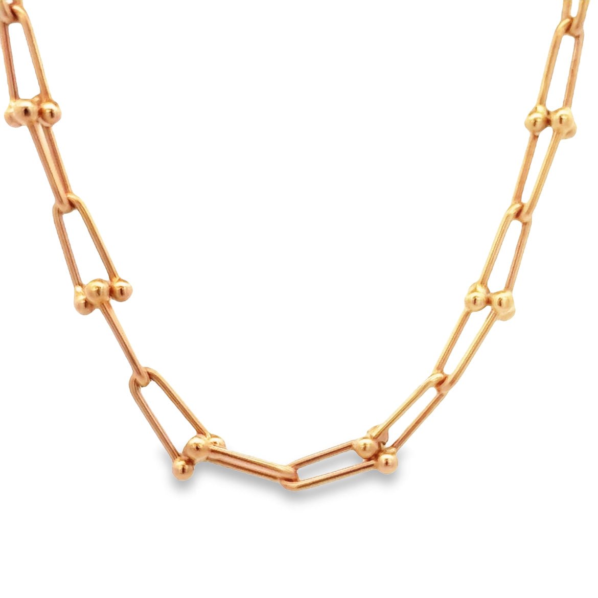 14KR DOT LINK CHAIN NECKLACE - C'SANTOS