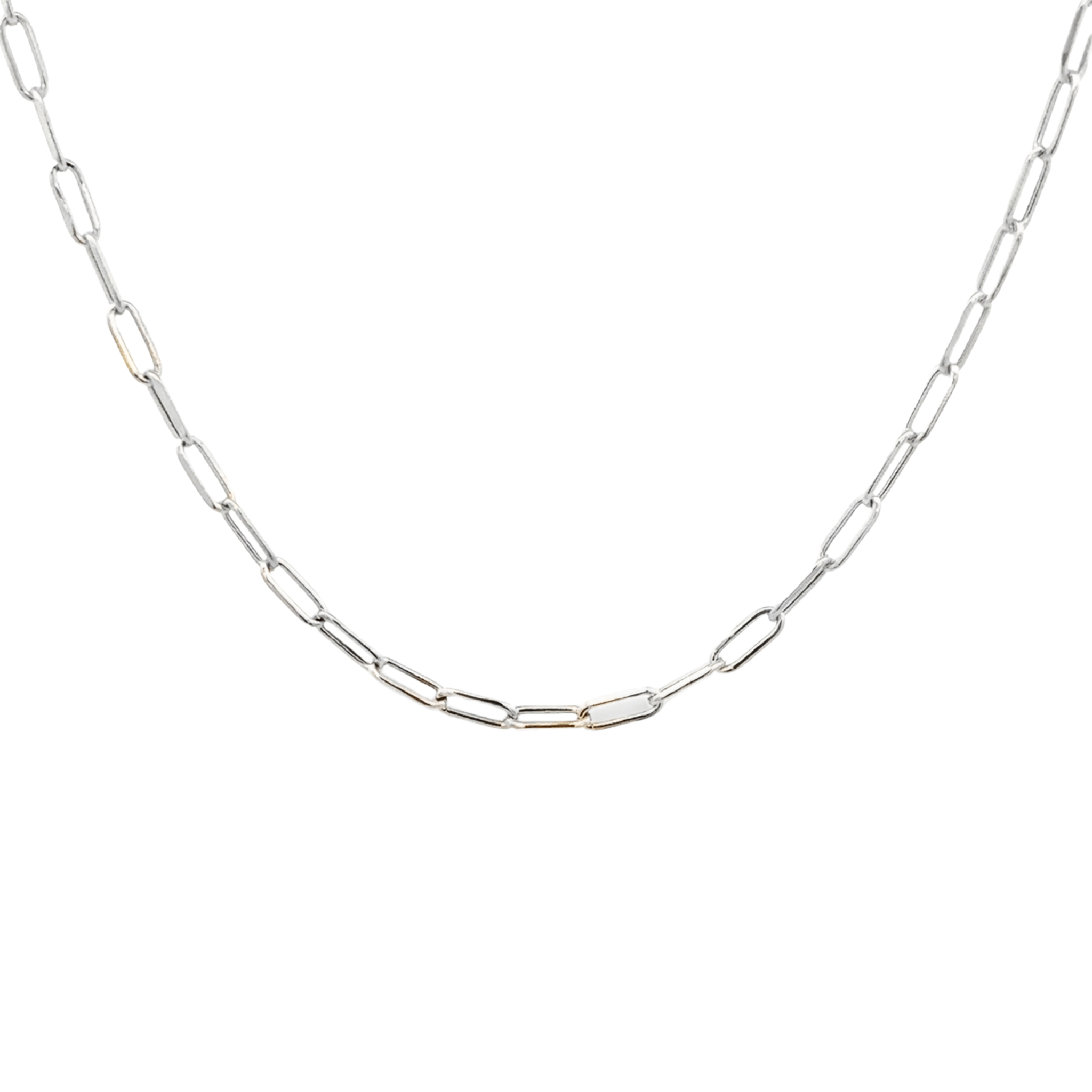 14KW SMALL PAPER CLIP 16 INCH CHAIN - C'SANTOS