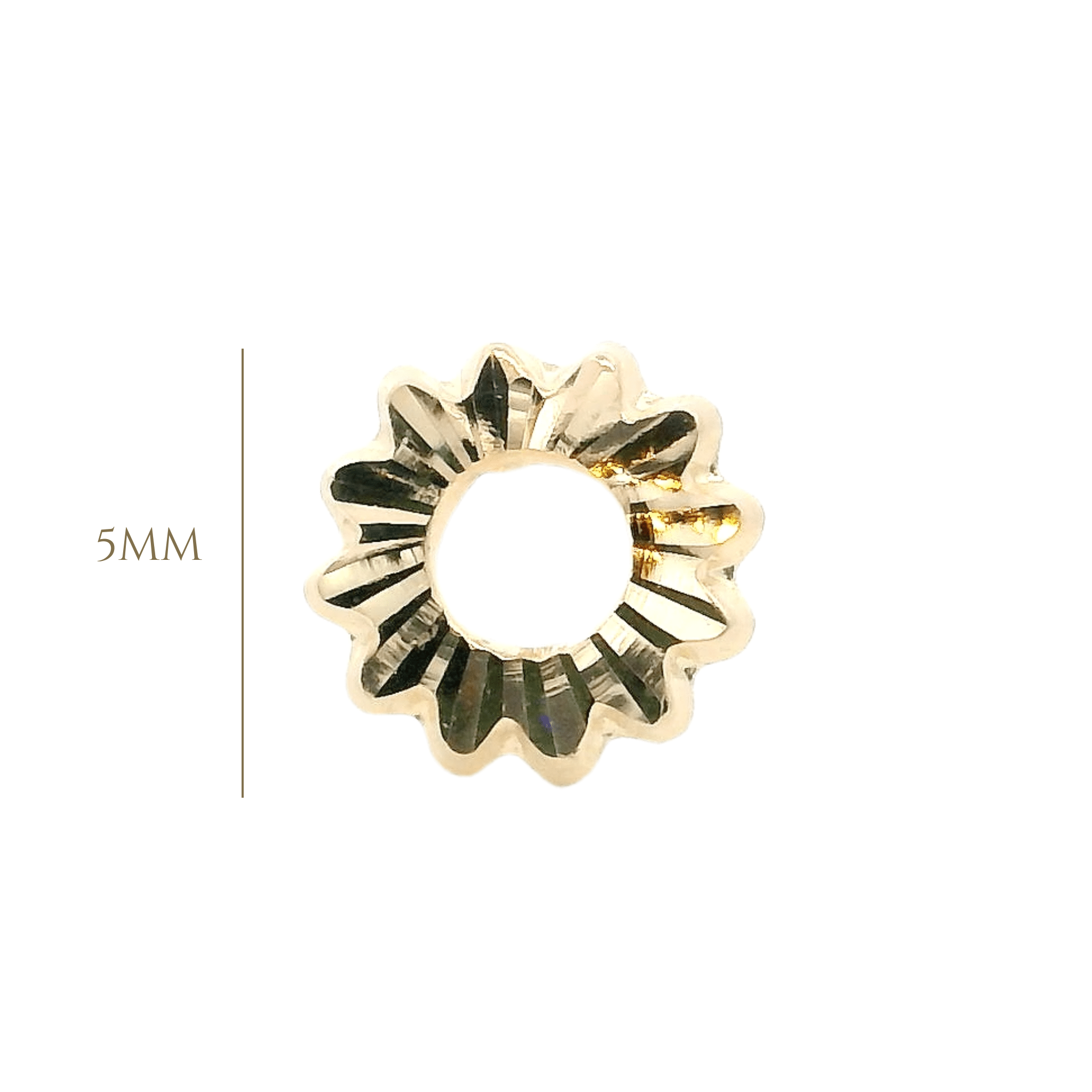 14KY DIAMOND DIE CUT SUN PIERCING - C'SANTOS