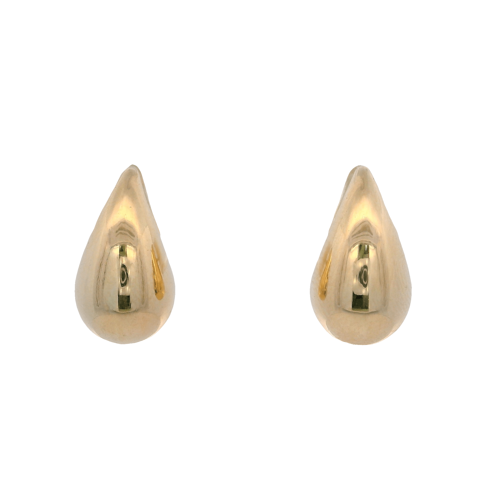 14KY DROP SMOOTH 13MM EARRINGS - C'SANTOS