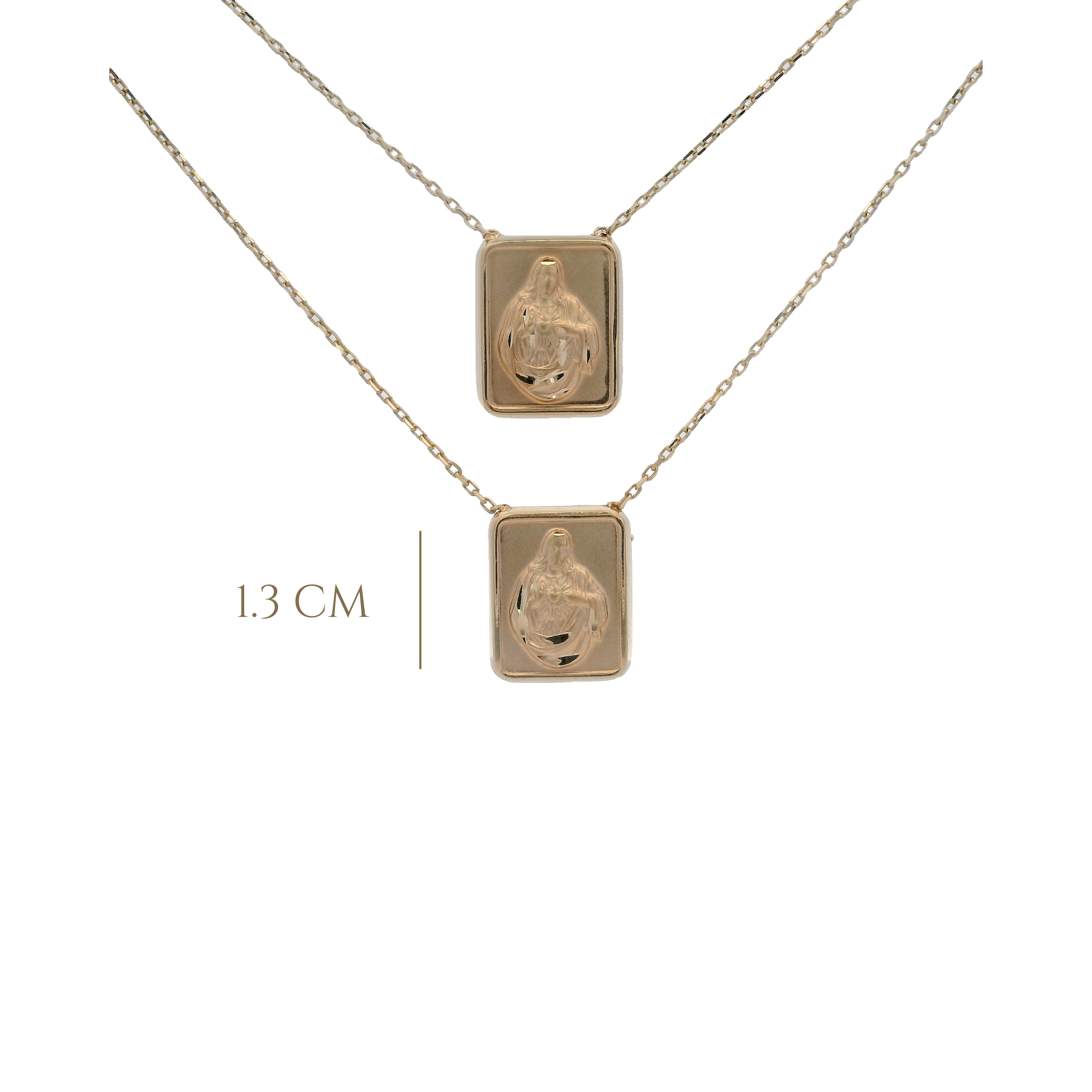 14KY HEART OF JESUS NECKLACE - C'SANTOS