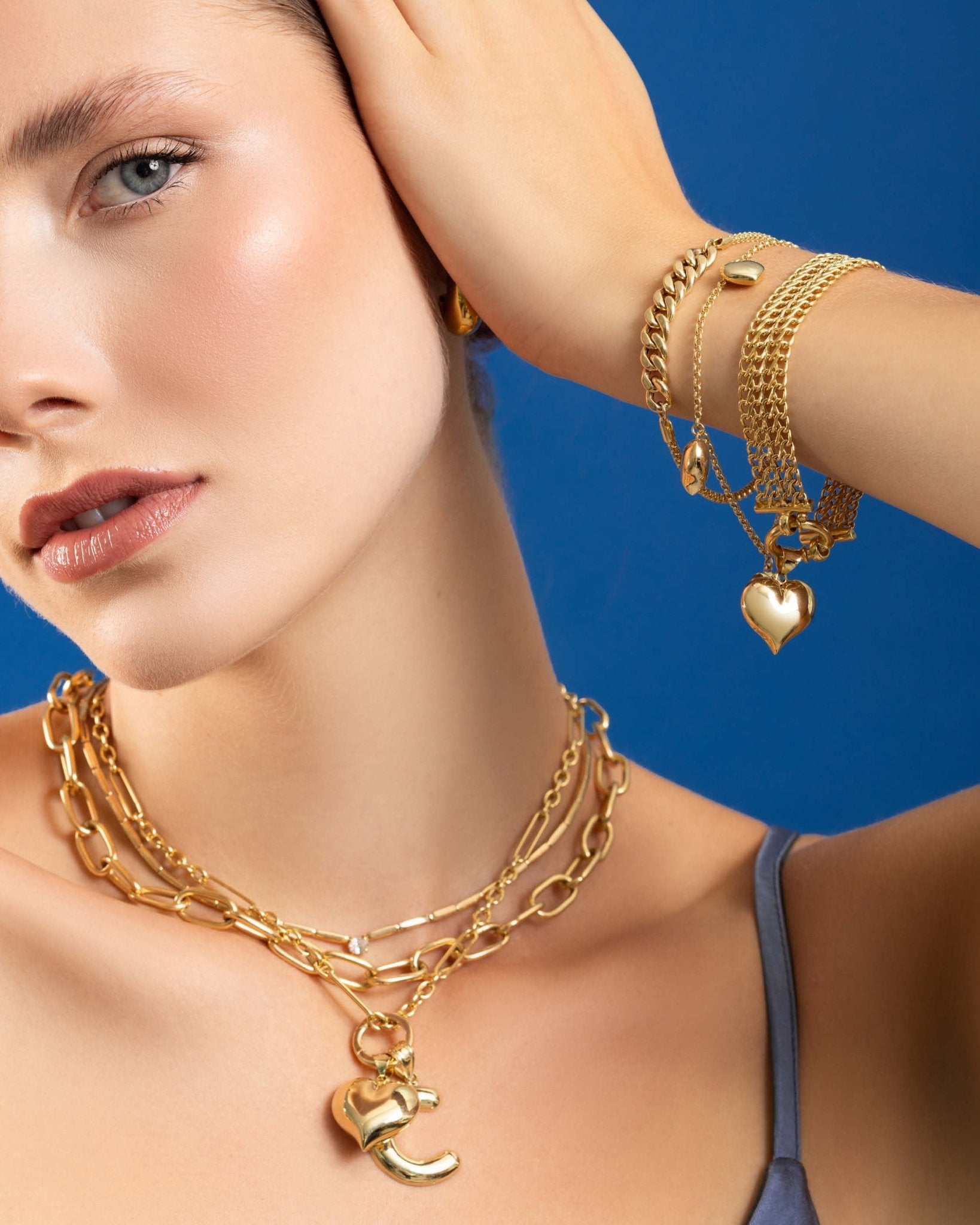 14KY RING WITH PLAIN OVAL PLAQUE T.9.5 - C'SANTOS