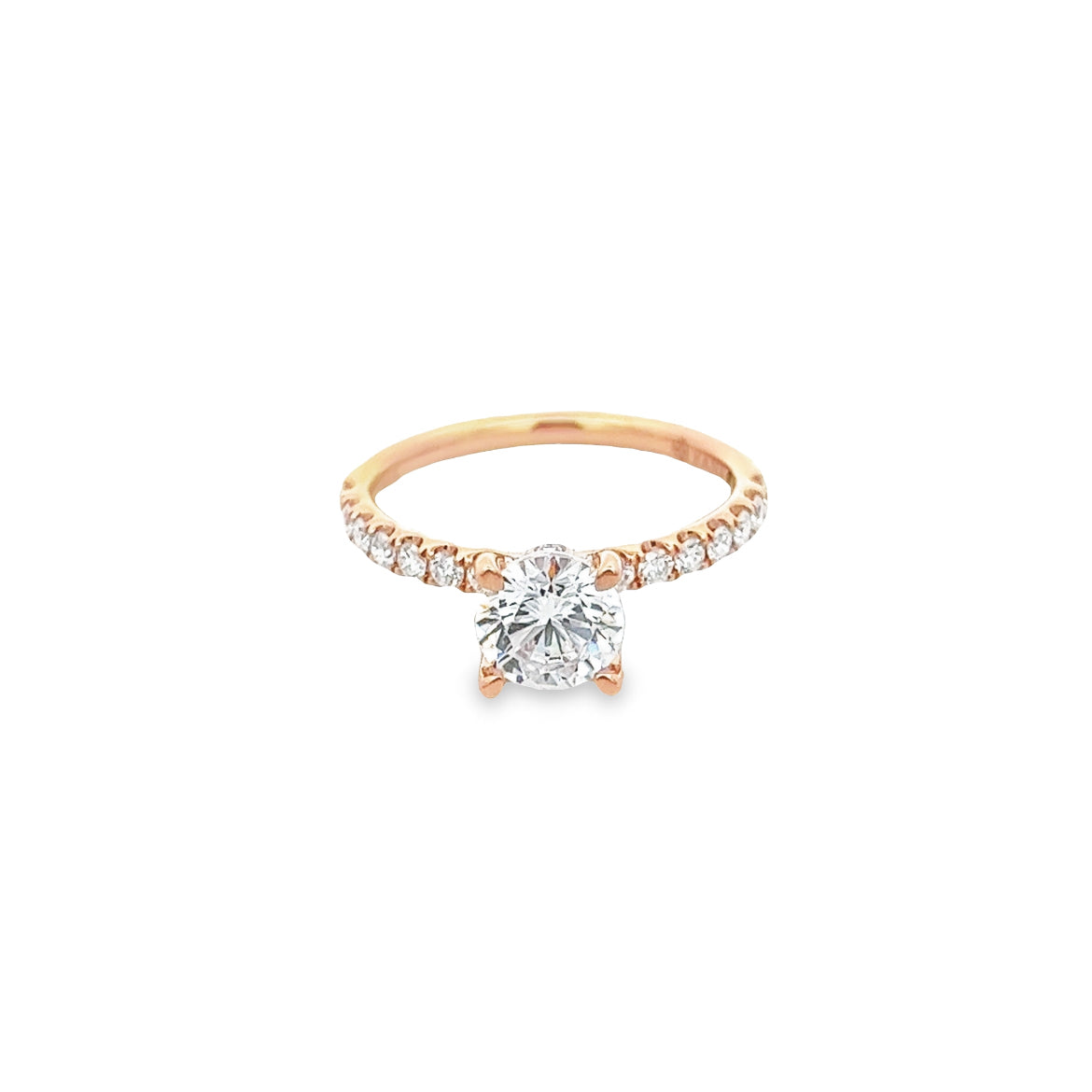 0.37CT 14KR MONTURA MICROPRONG T6.5 DC 1.00CT RD