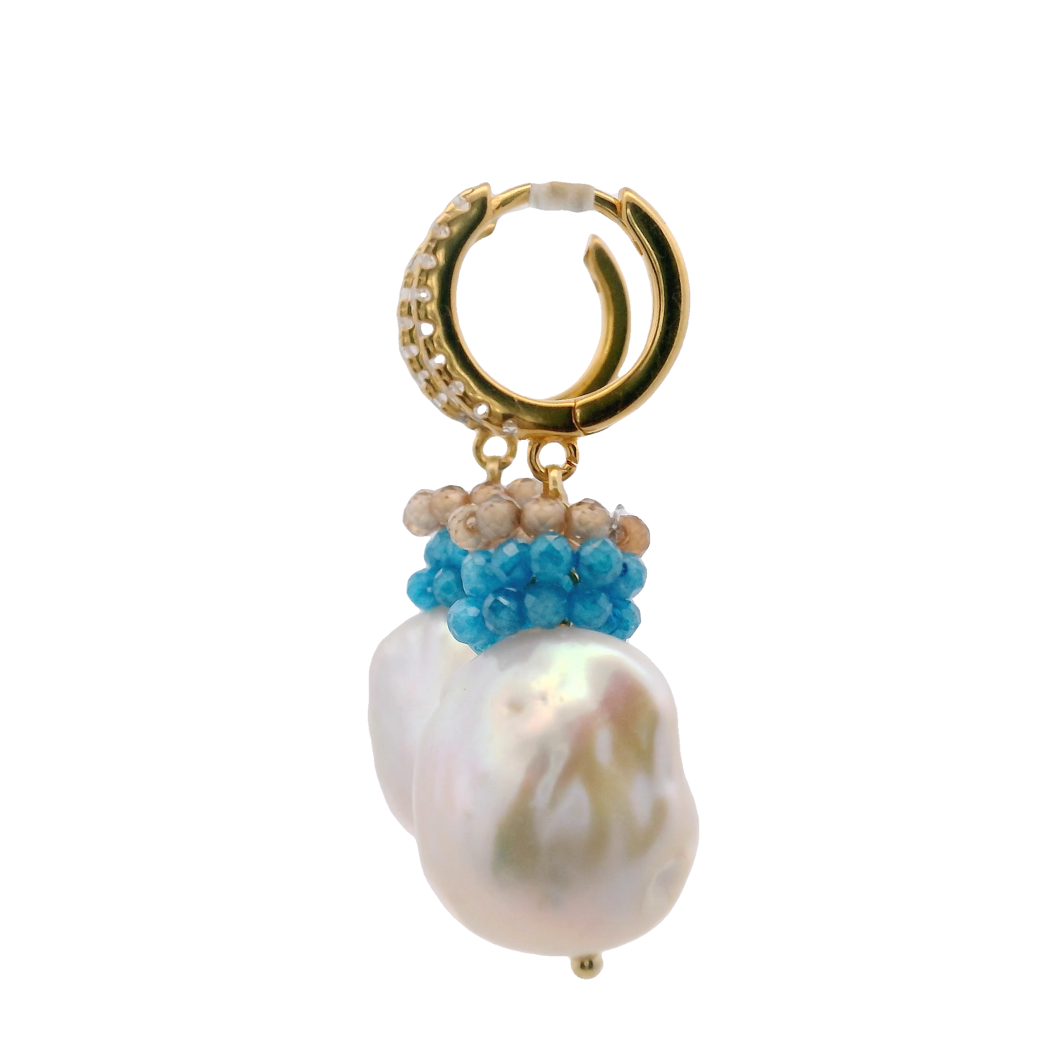 925GG PERLE DI FIUME ZIRNI EARRINGS