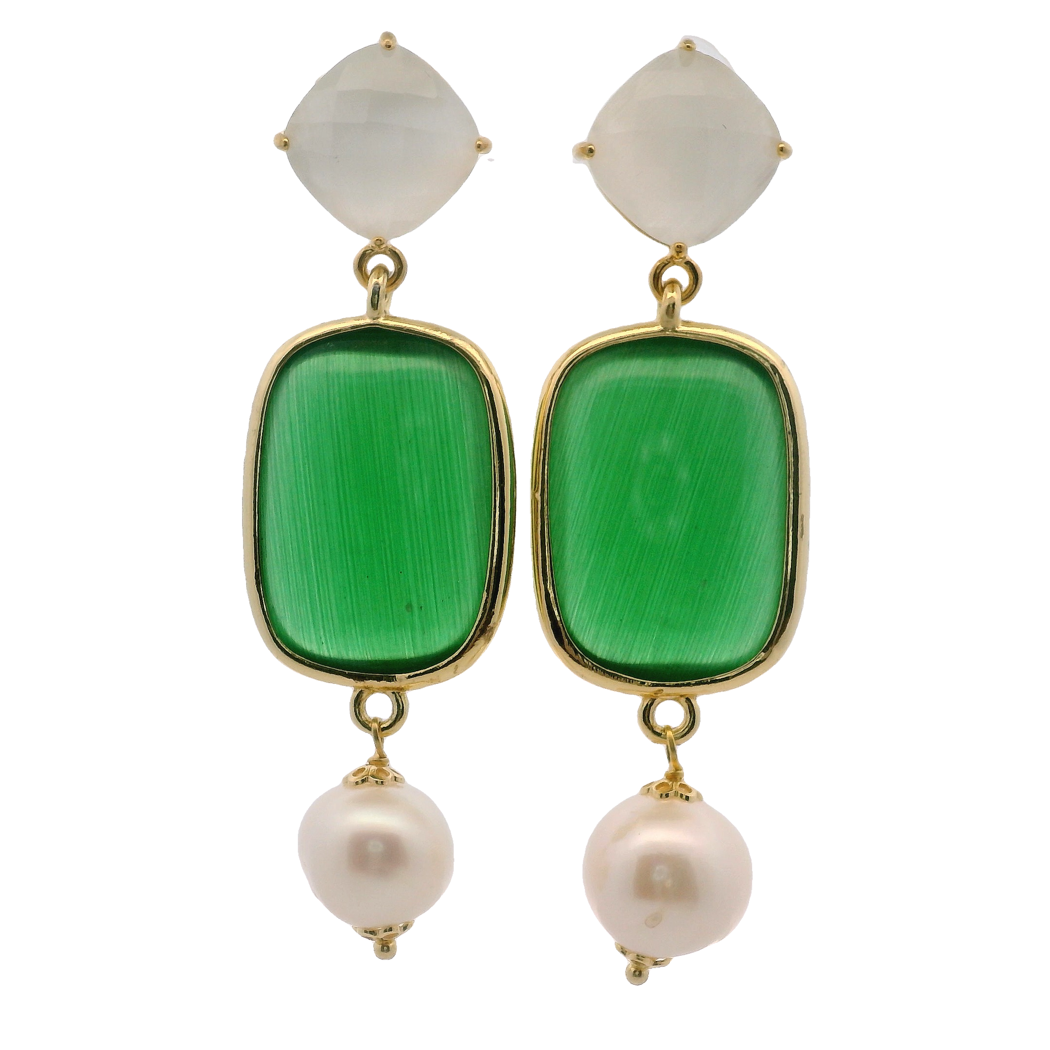 925GG ELEM ODG PERLA EARRINGS