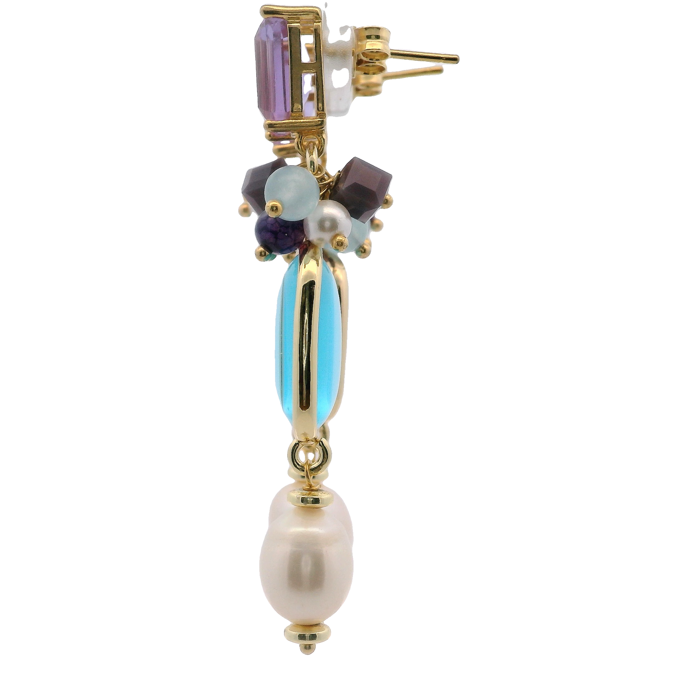 925GG CIUFFO ODG PERL EARRINGS