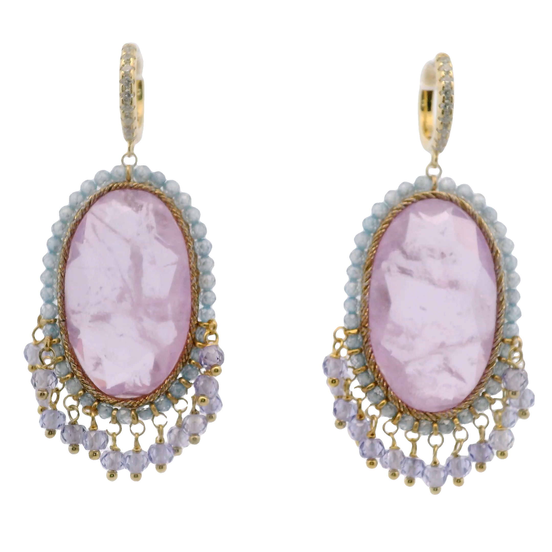 925GG LILLA ZIRC CELESTE EARRINGS