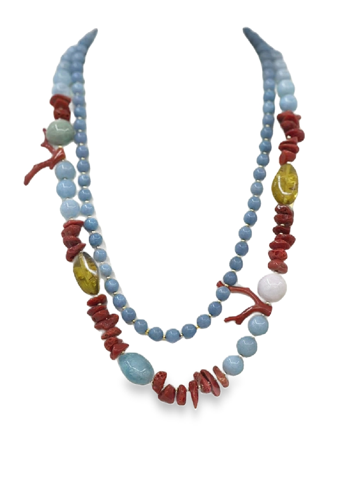 925GG AMA CALLO AQUA MARINA NECKLACE
