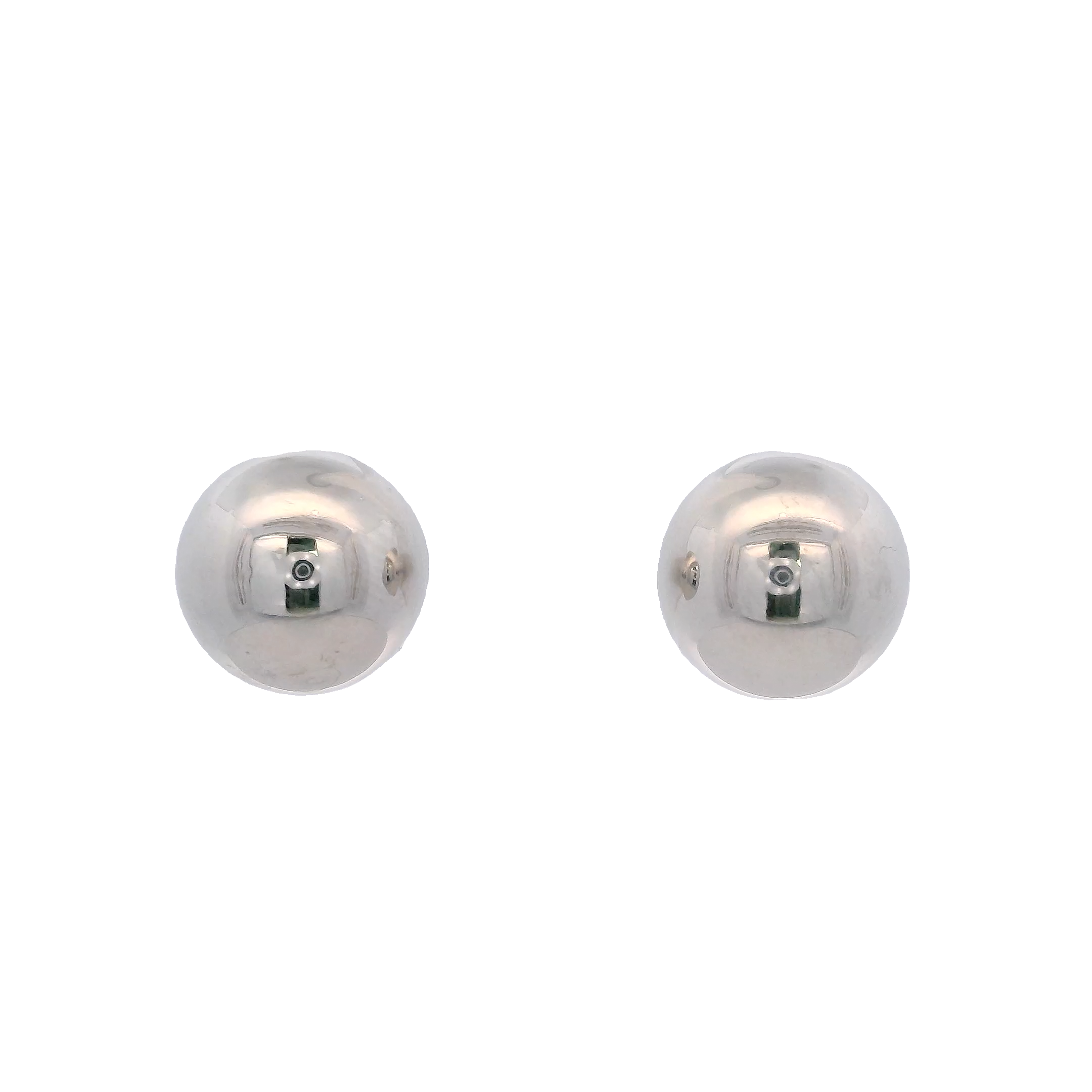 14KW DOME CIRCLE SMOOTH 9MM EARRINGS