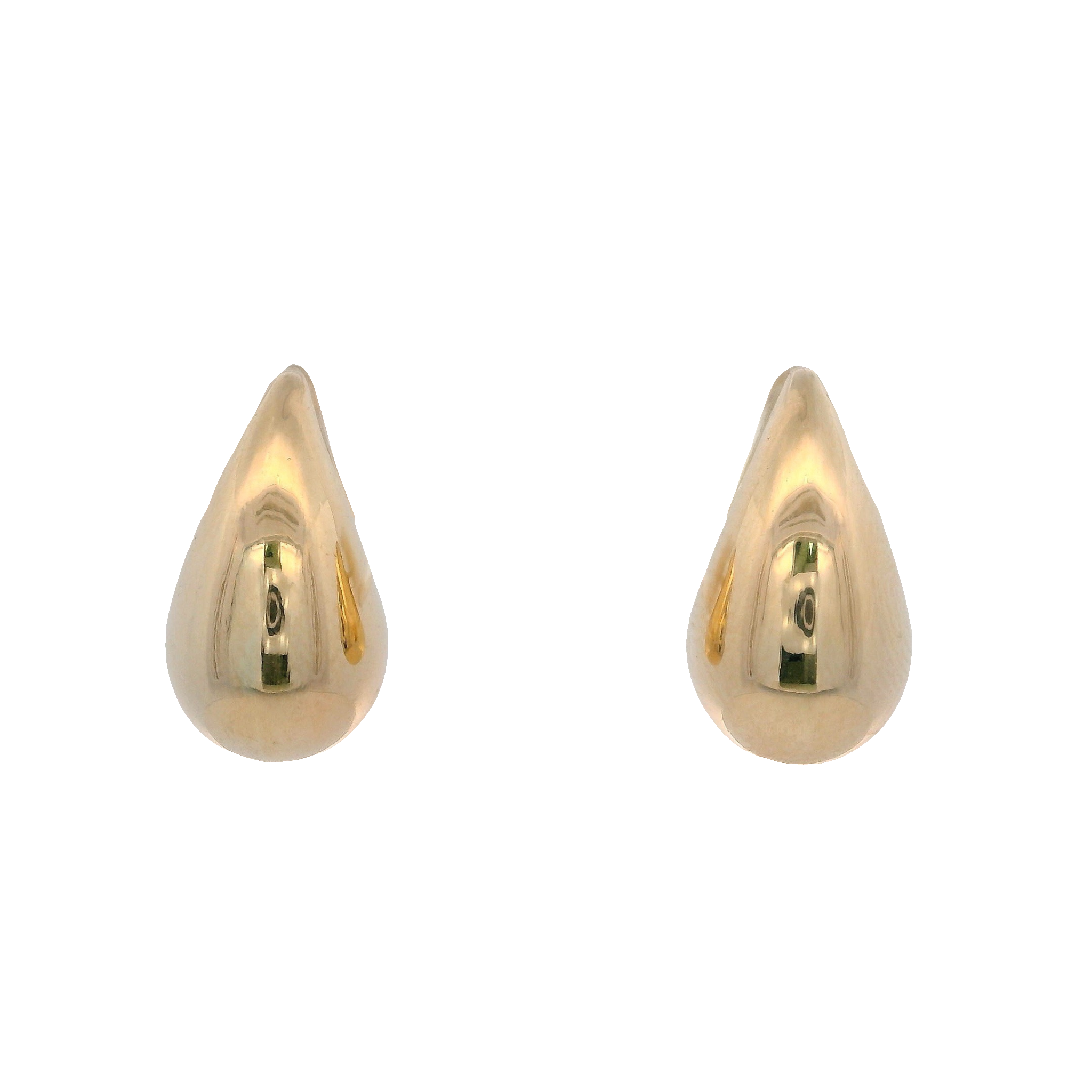 14KY DROP SMOOTH 13MM EARRINGS
