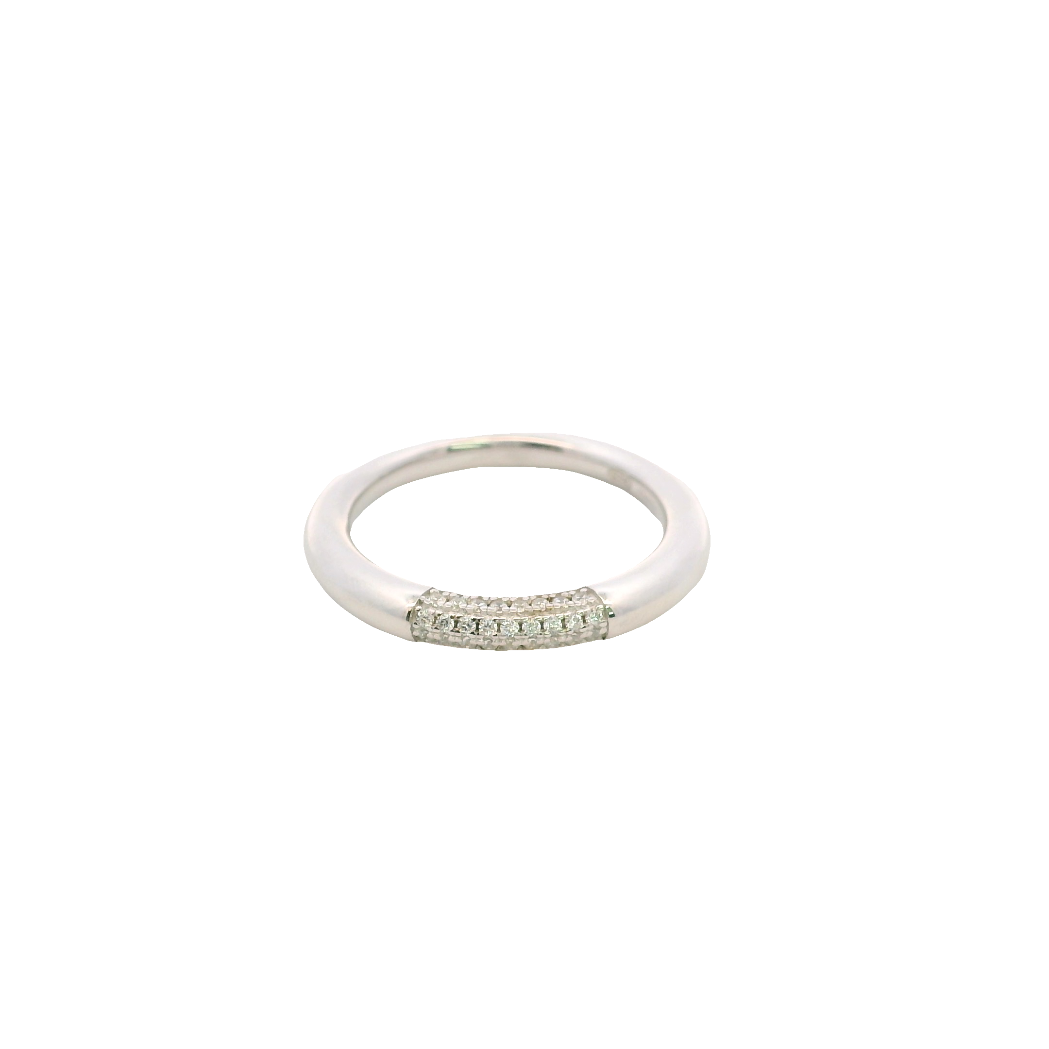925SL BAR PAVE RING T6