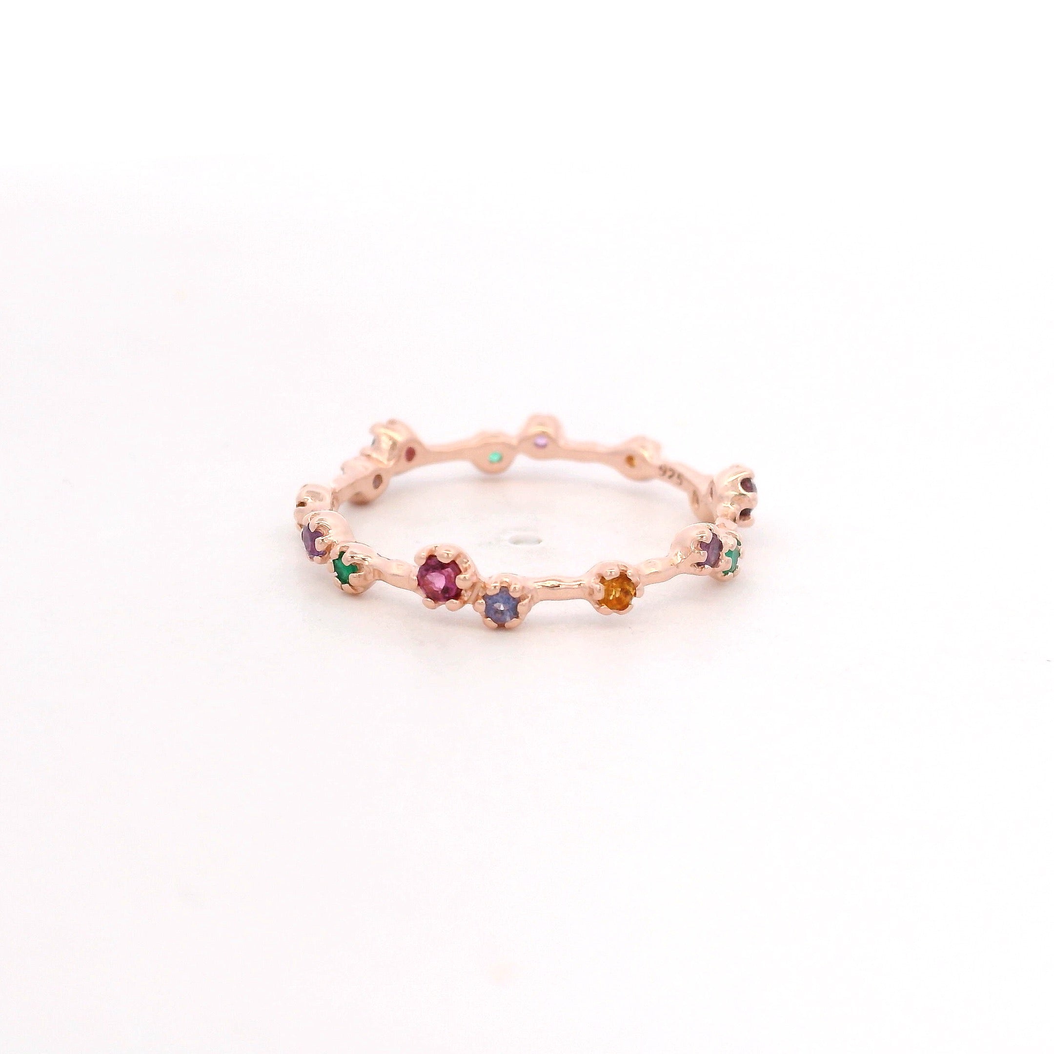 925RG STATION MULTI STONE RING T6.5