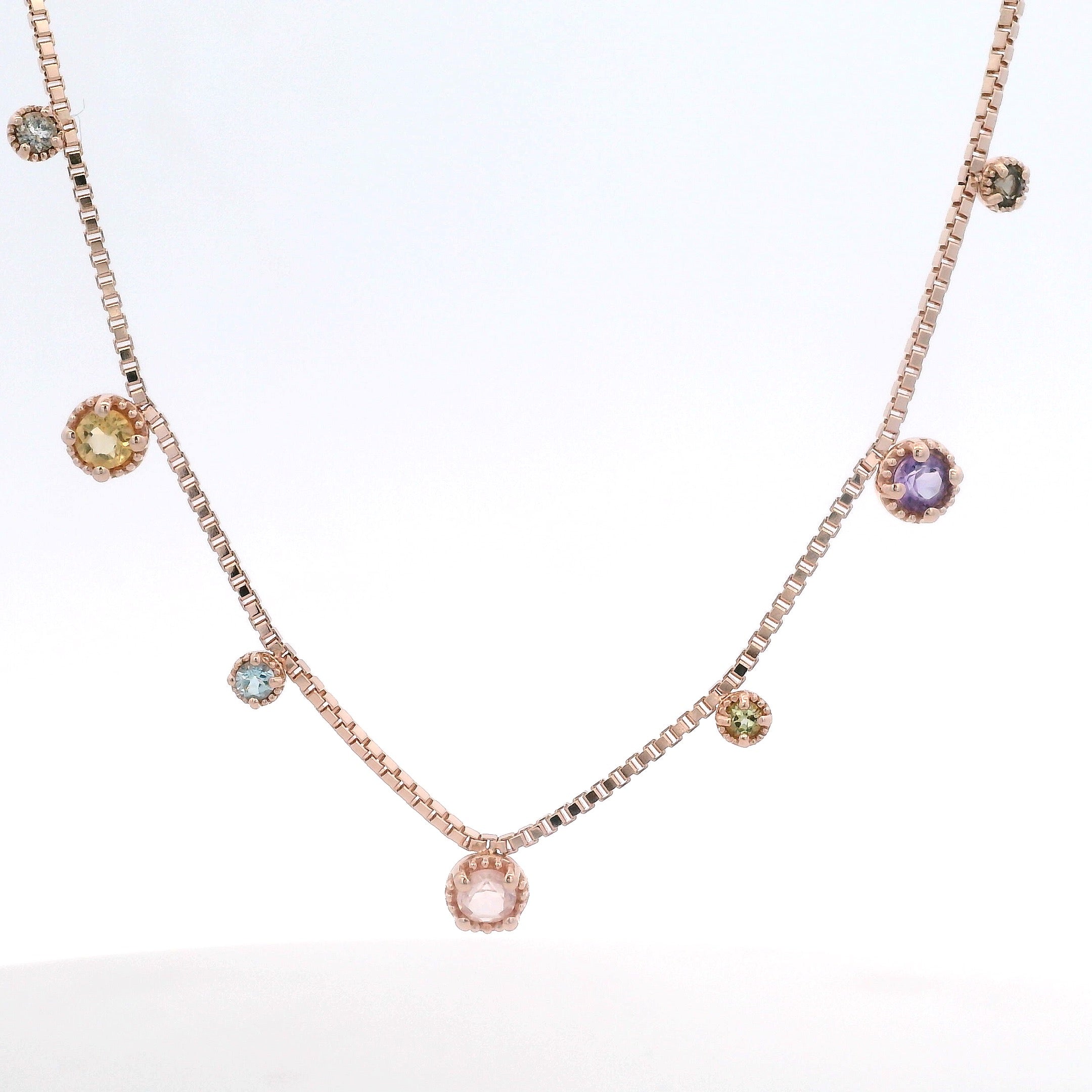 925RG STATION MULTI STATION NECKLACE
