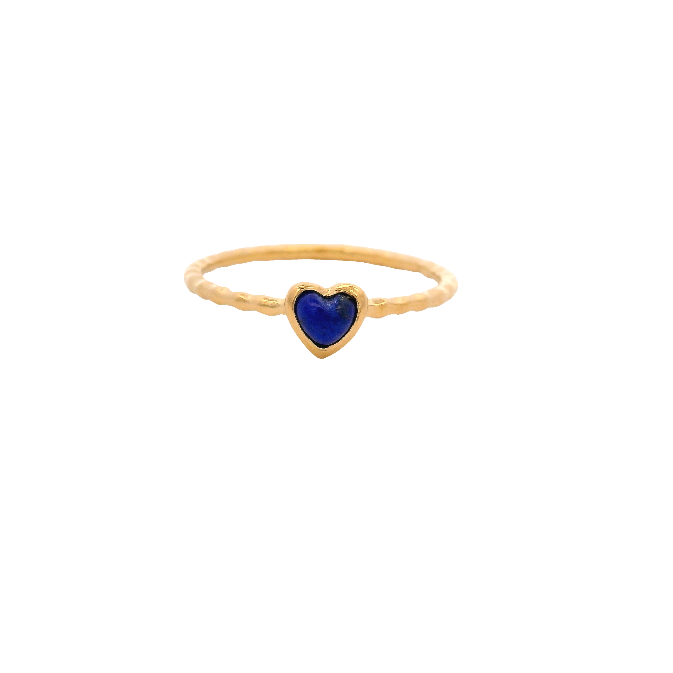 925YG MINI BEZEL HEART LAPIS LAZULI RING T6.5