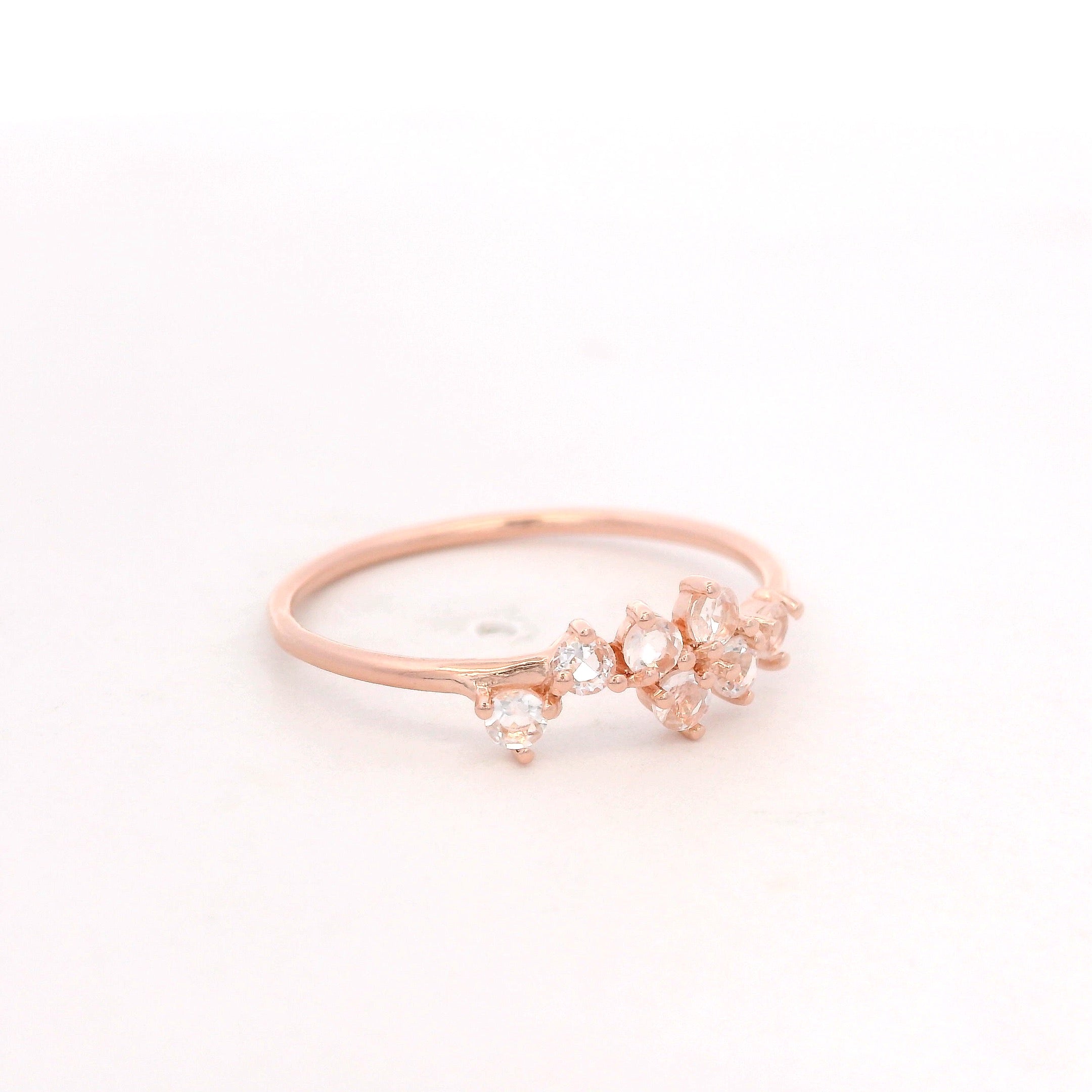 925RG CLUSTER ROCK CYSTAL RING T6.5