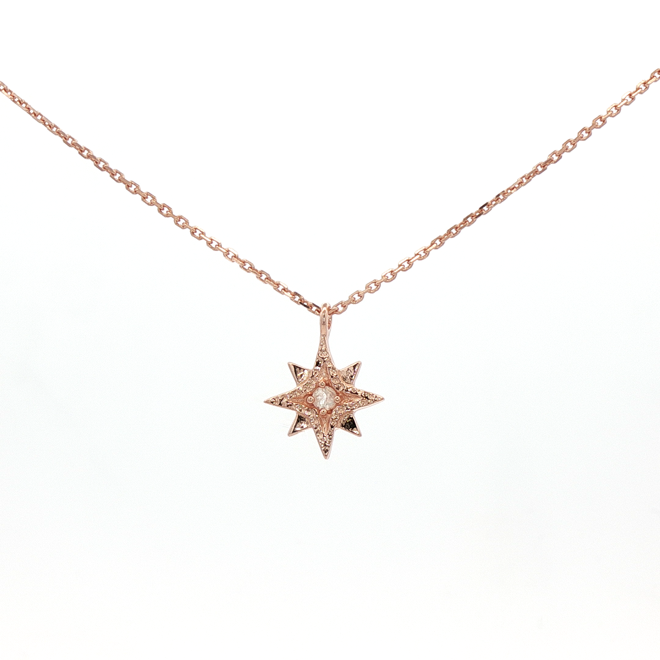 925RG NORT STAR MOOSTONE NECKLACE