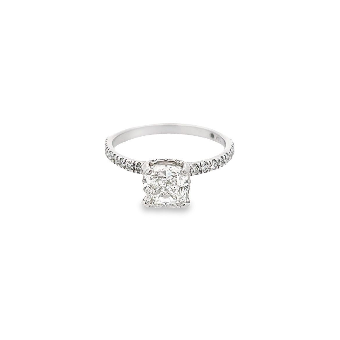 D0.33 CT MONTURA MICROPRONG DE ORO BLANCO 14KT D 1.50 CT CU