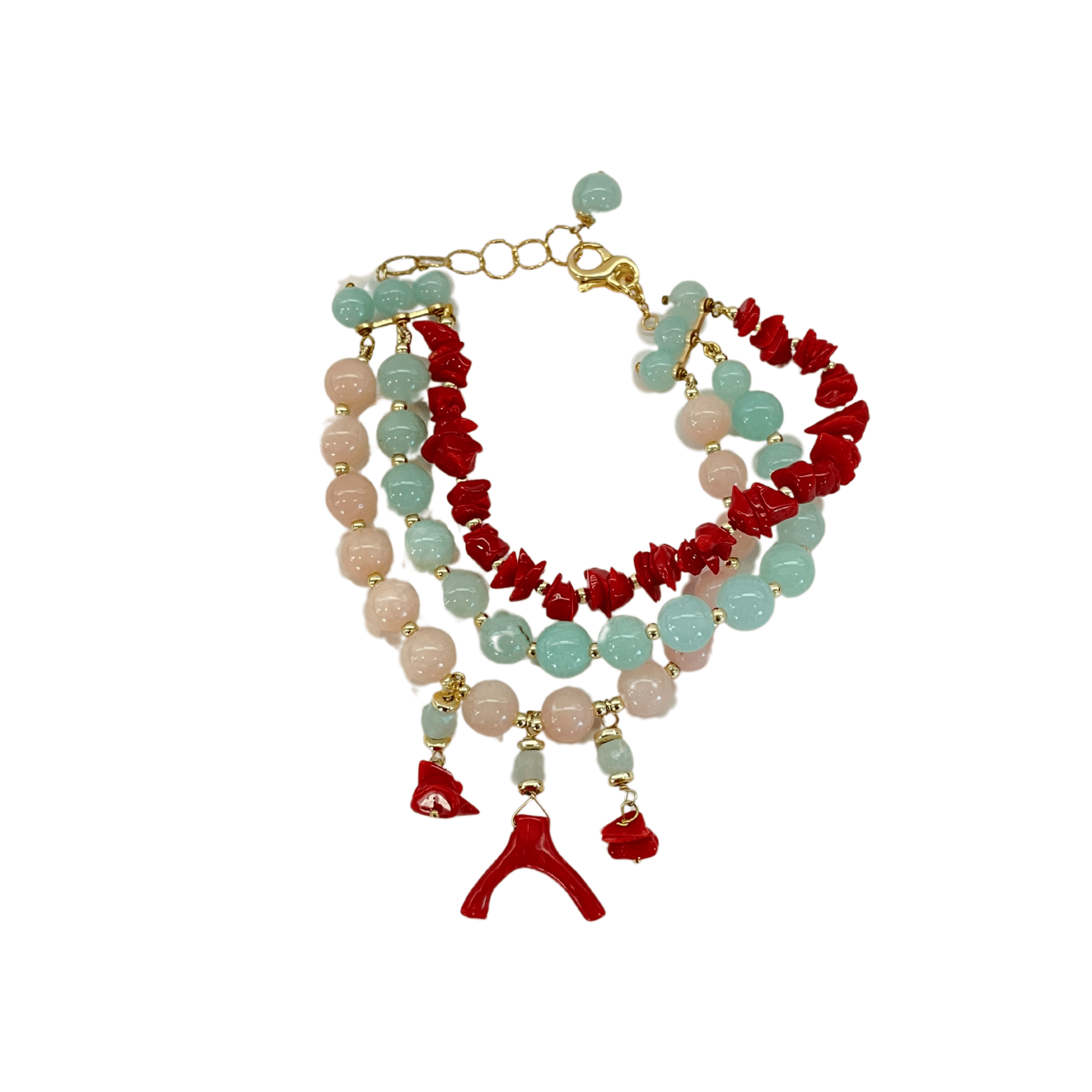 925GG 3 FILI CALLO GIADE ACELET - C'SANTOS