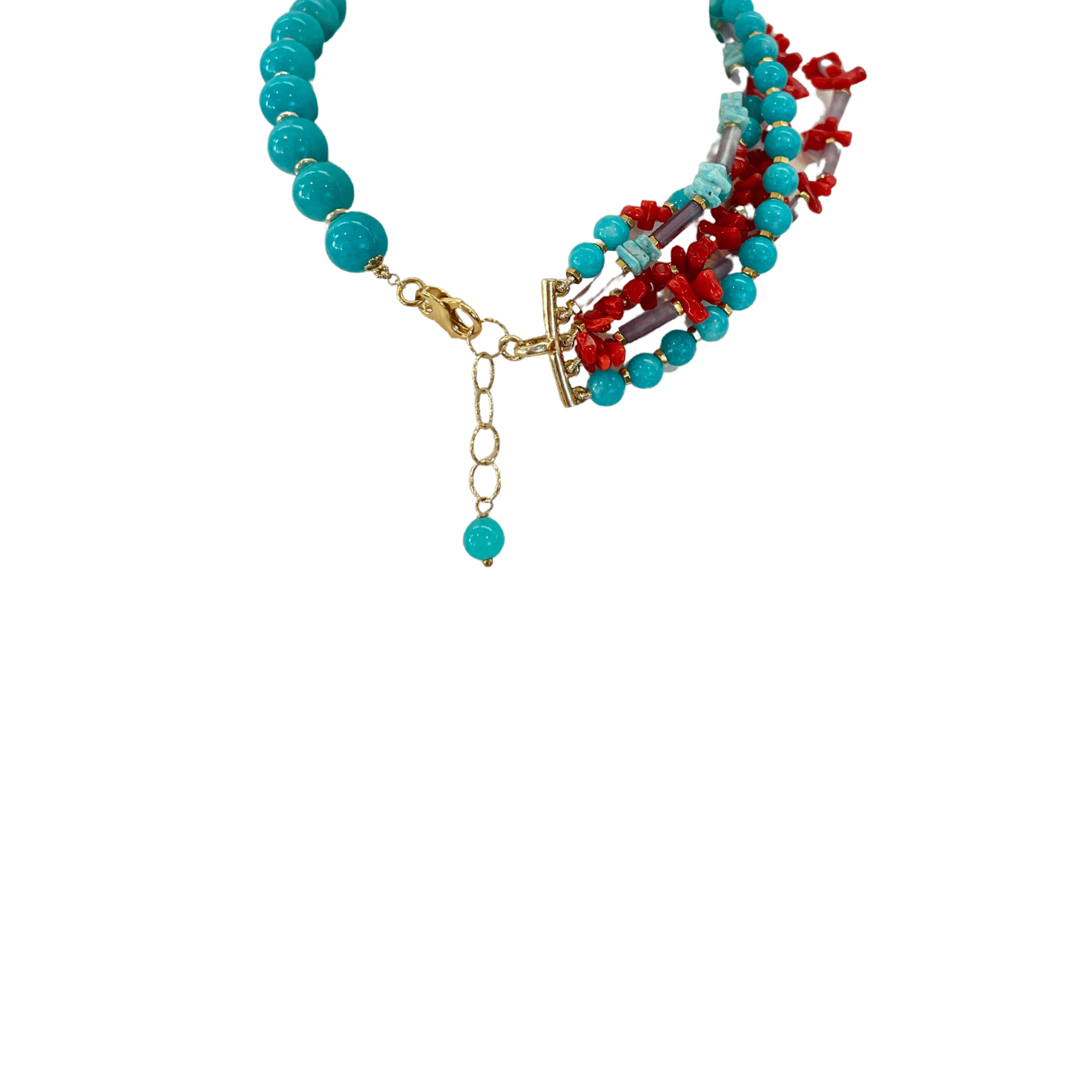 925GG CALLO AMAZZONITE GIADA NECKLACE - C'SANTOS