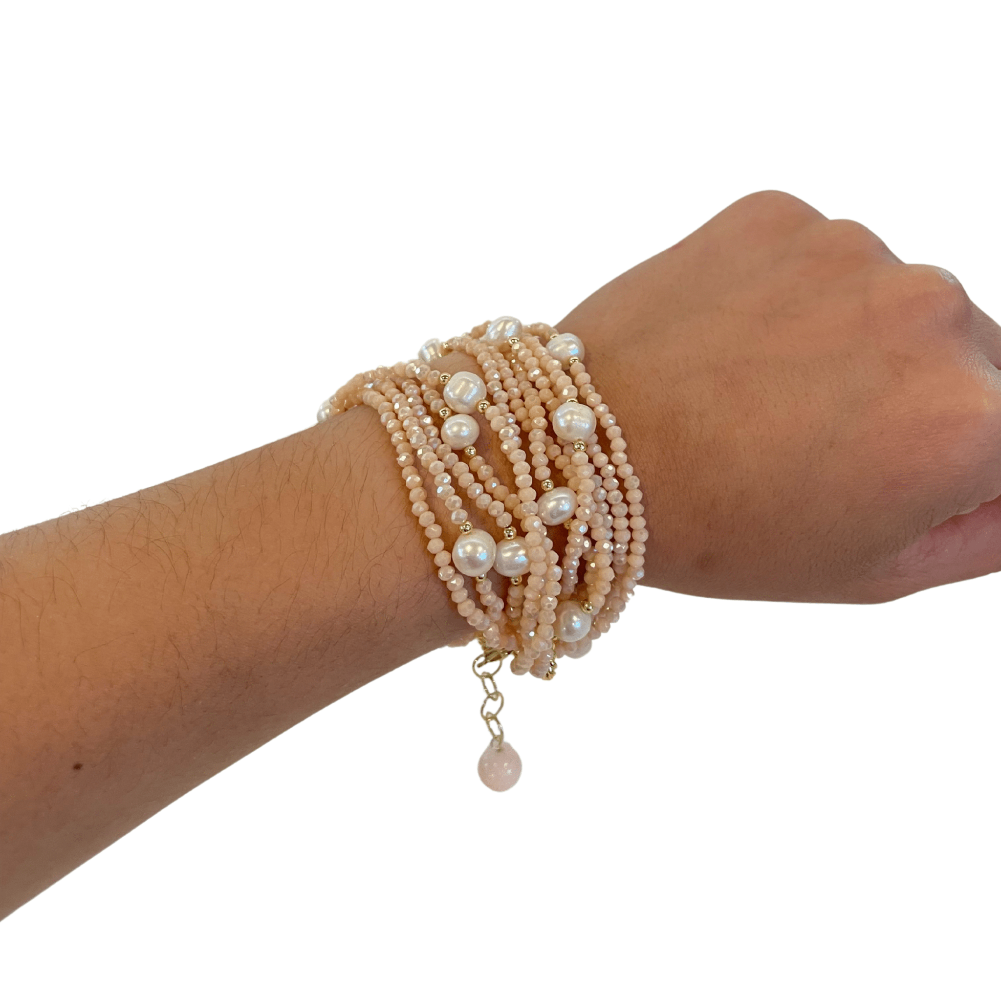 925GG CRISTAL CIPRIA PERLE ACNTO FIERA VICENZA ACELET - C'SANTOS