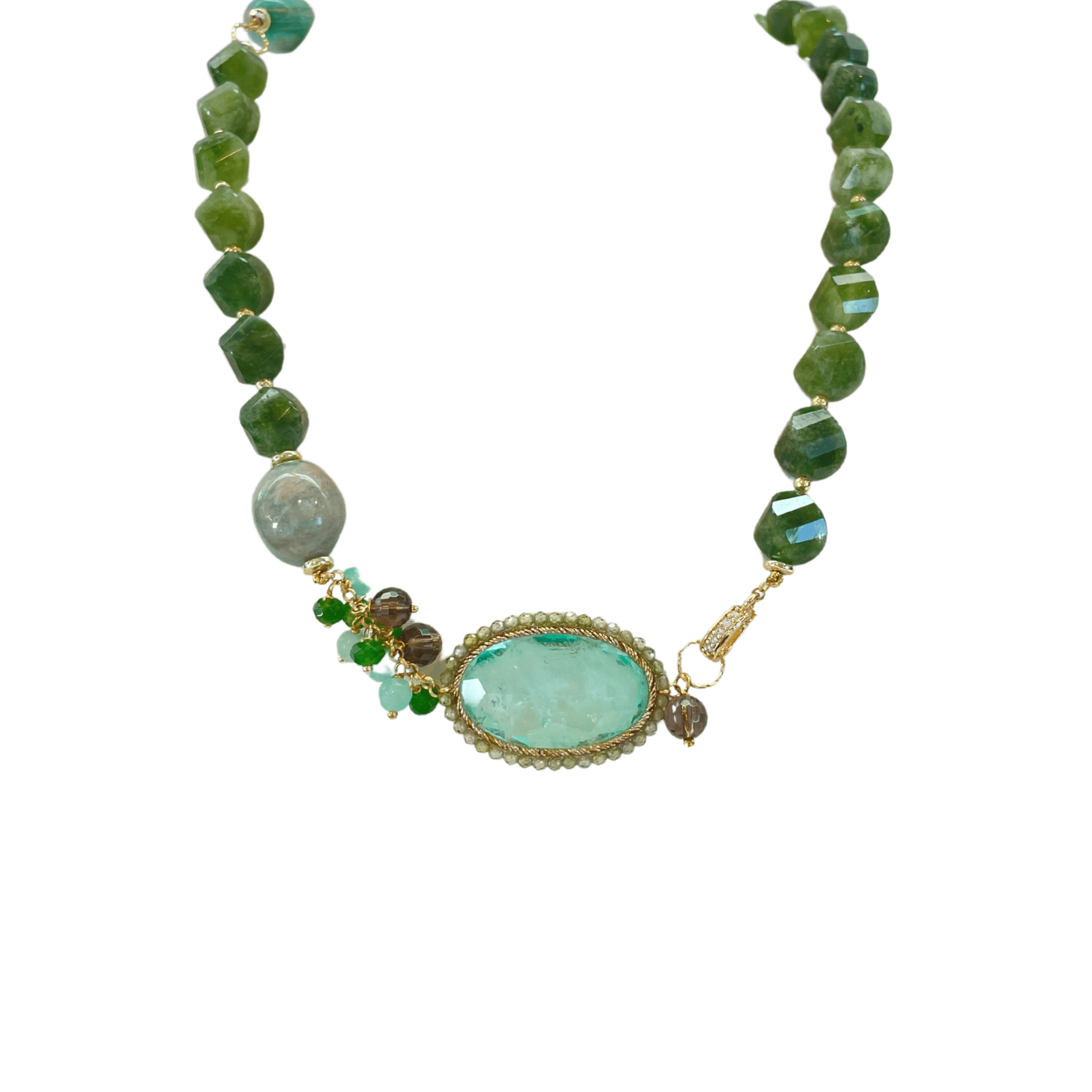 925GG PERL NATURALE ZIRNI NECKLACE - C'SANTOS