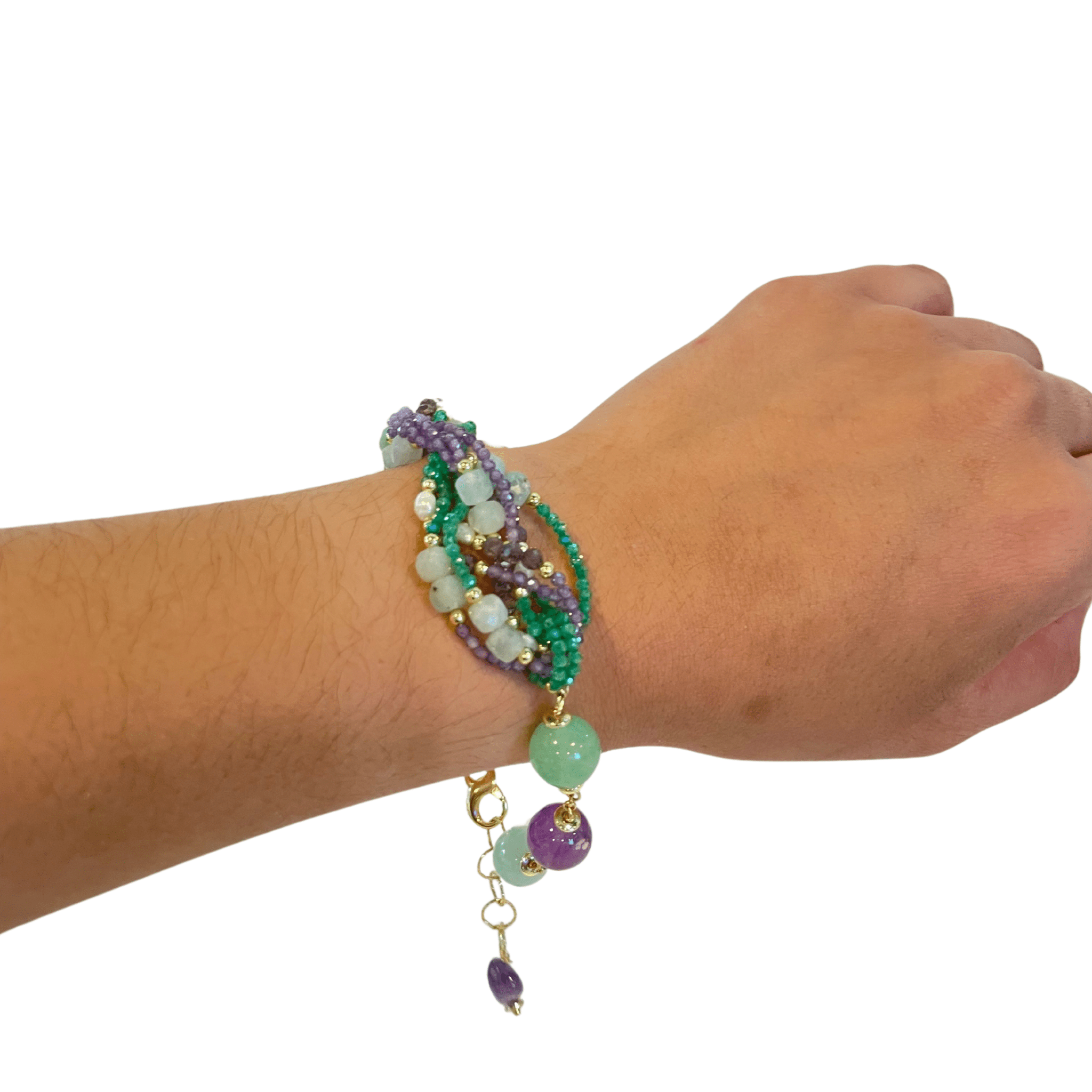 925GG ZIRC PERLA ACELET - C'SANTOS