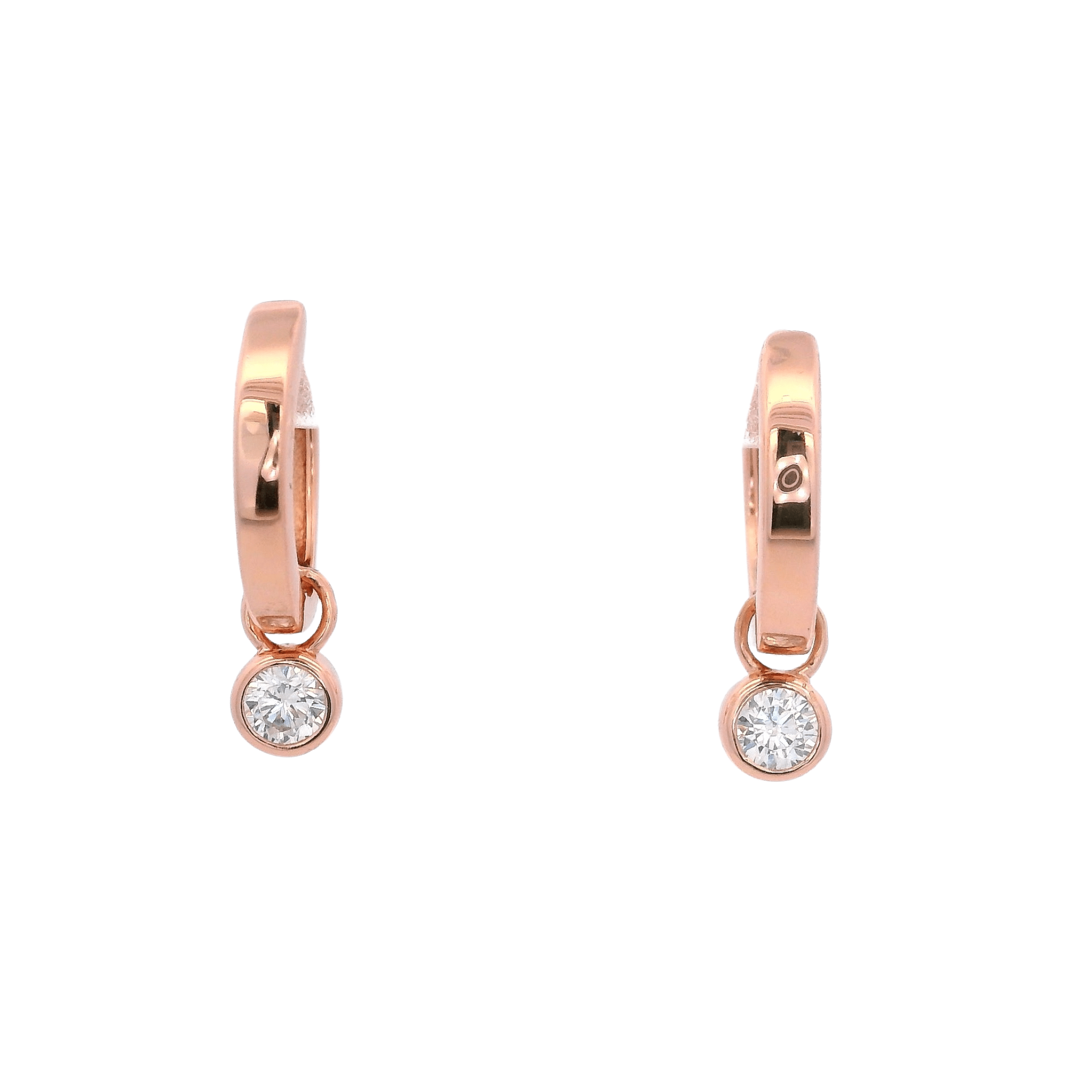 925RG PENDANT MINI BEZEL CZ HUGGIES - C'SANTOS