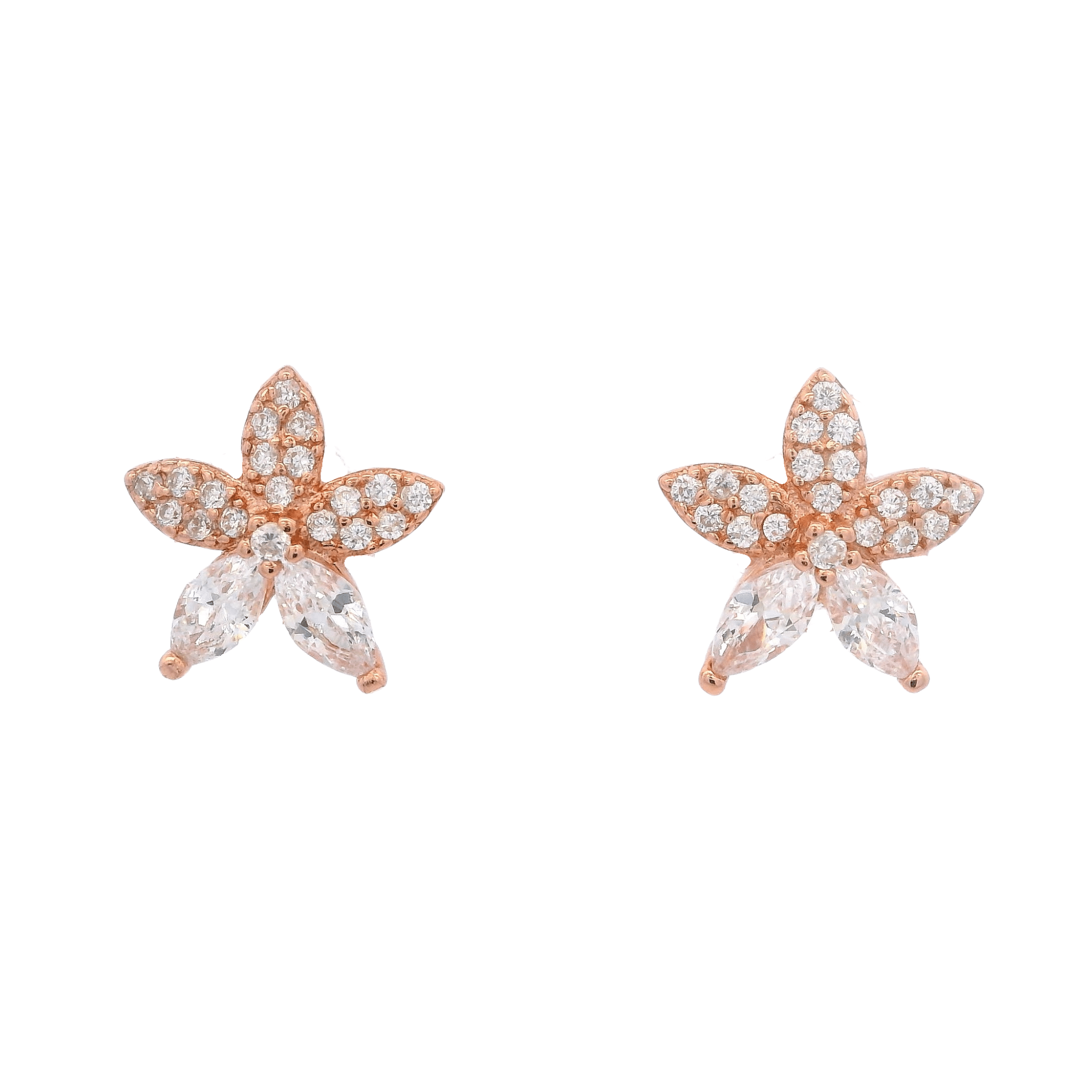 925RG SMALL DAISY EARRINGS - C'SANTOS