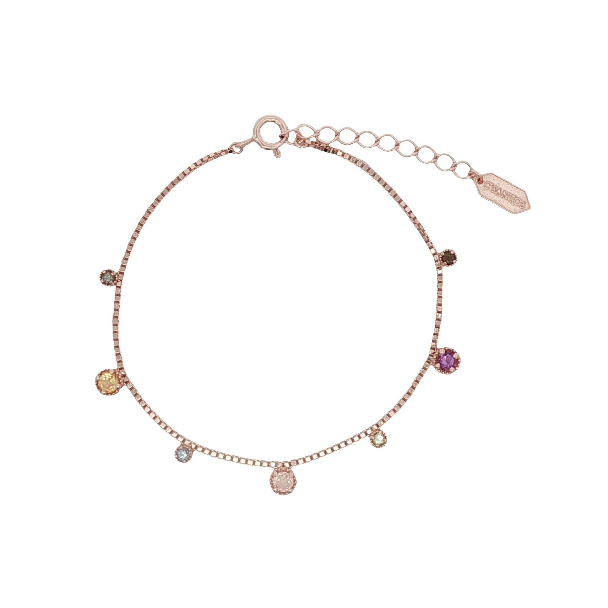 925RG STATION MULTI STATION BRACELET - C'SANTOS