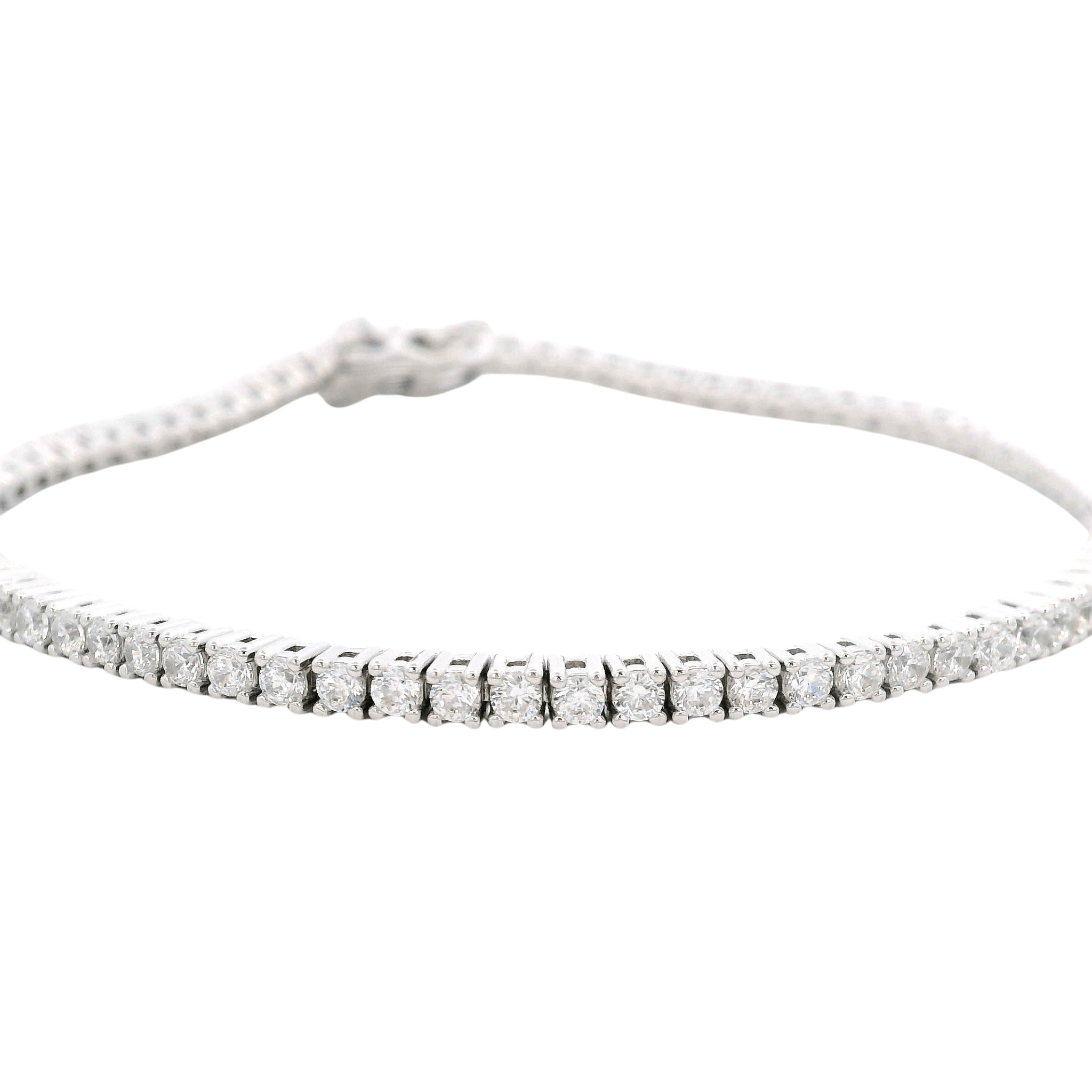 925SL TENNIS CZ BRACELET - C'SANTOS