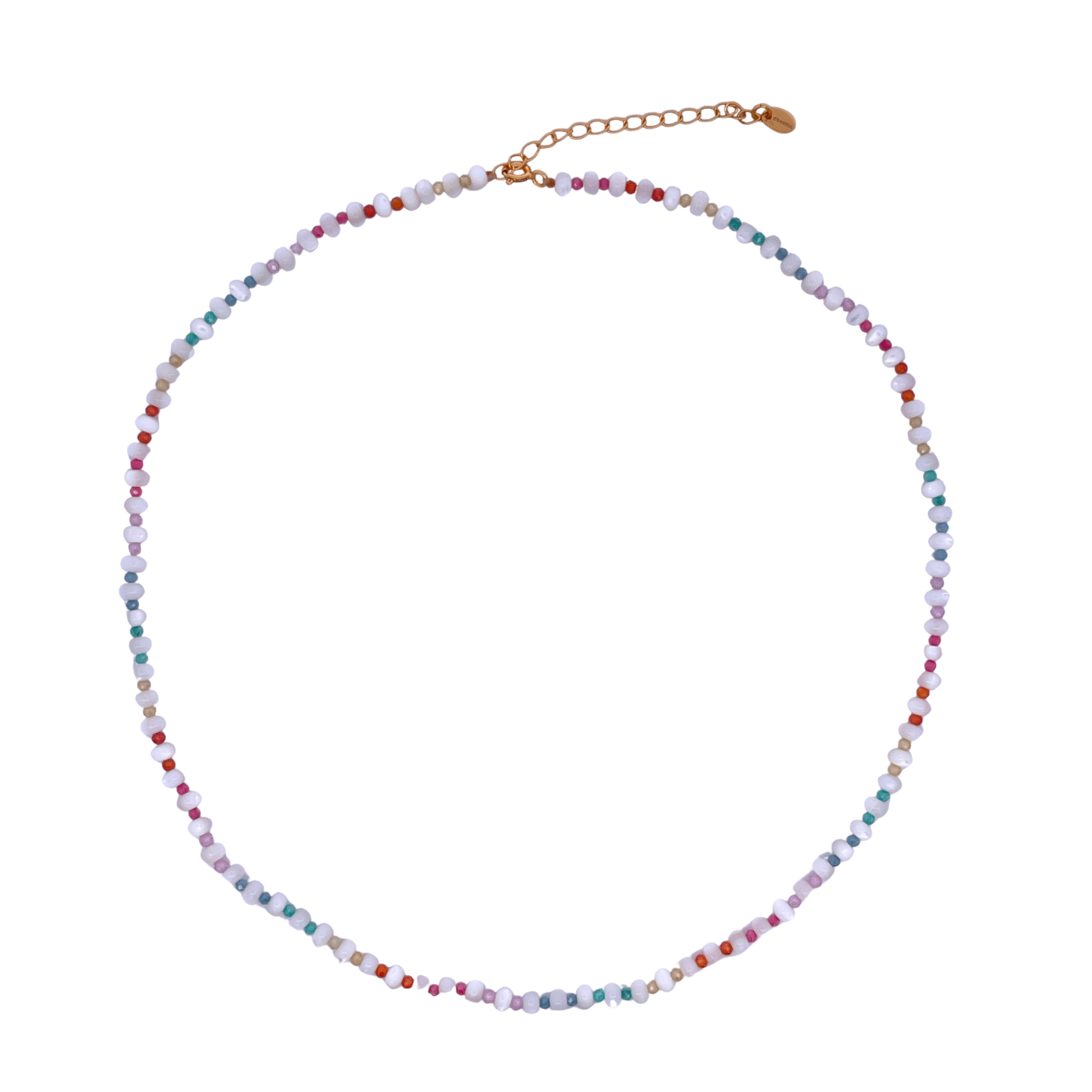 925YG BEANDS NECKLACE MOP - C'SANTOS