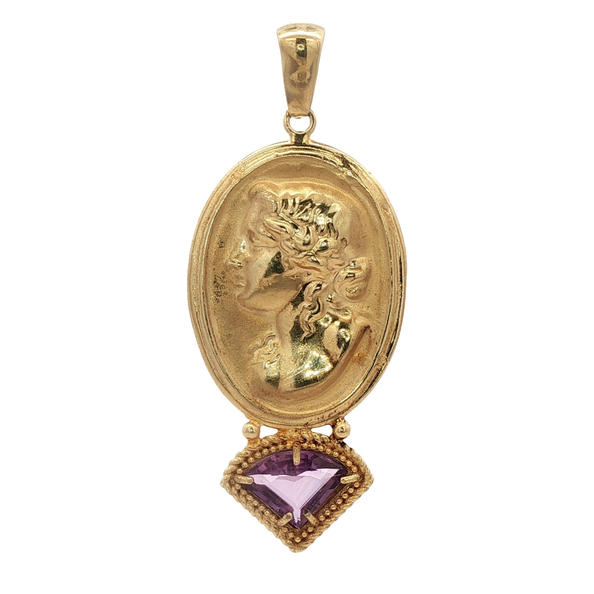 925YG CERES AND AMETHYST PENDANT - C'SANTOS