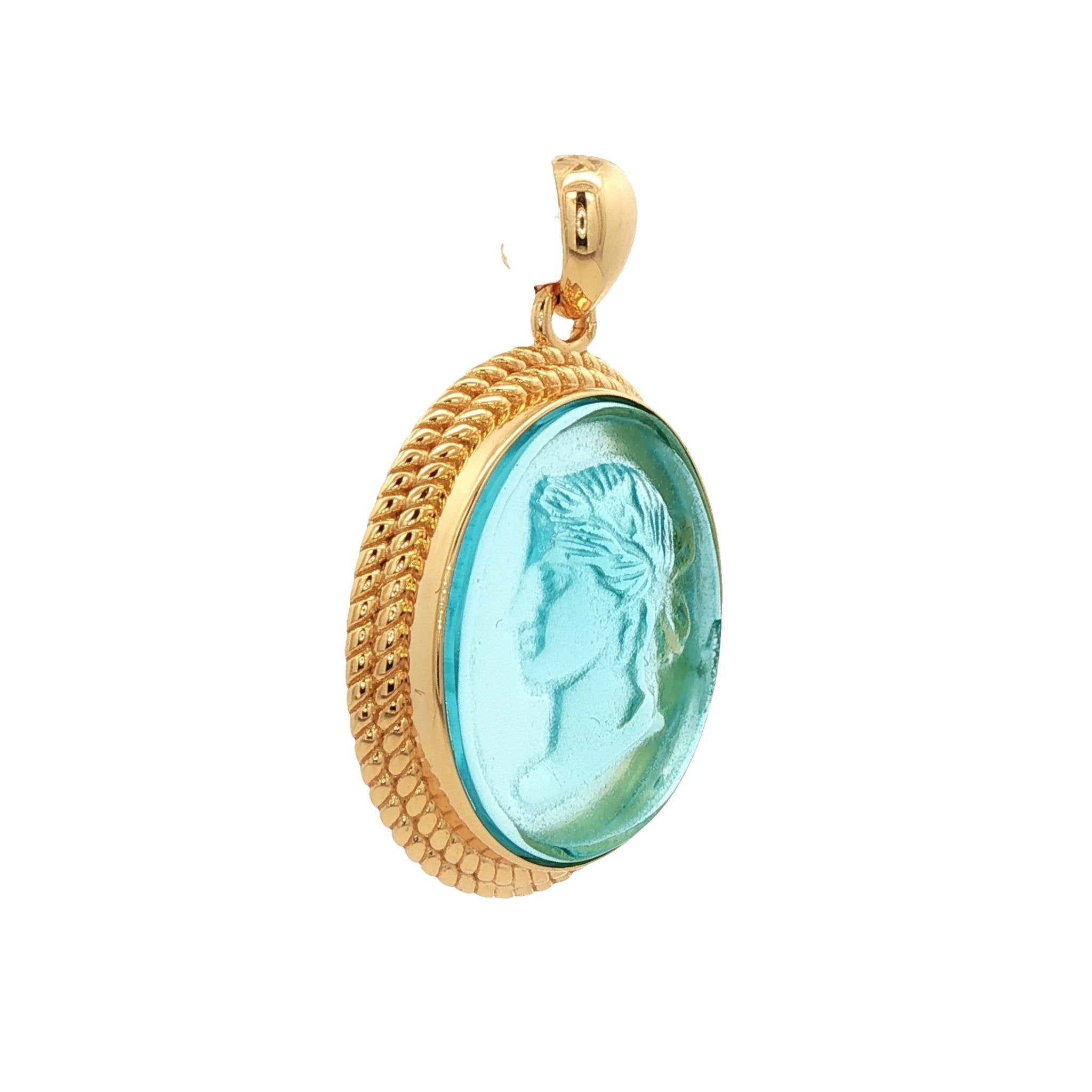 925YG CERES SKY BLUE PENDANT - C'SANTOS