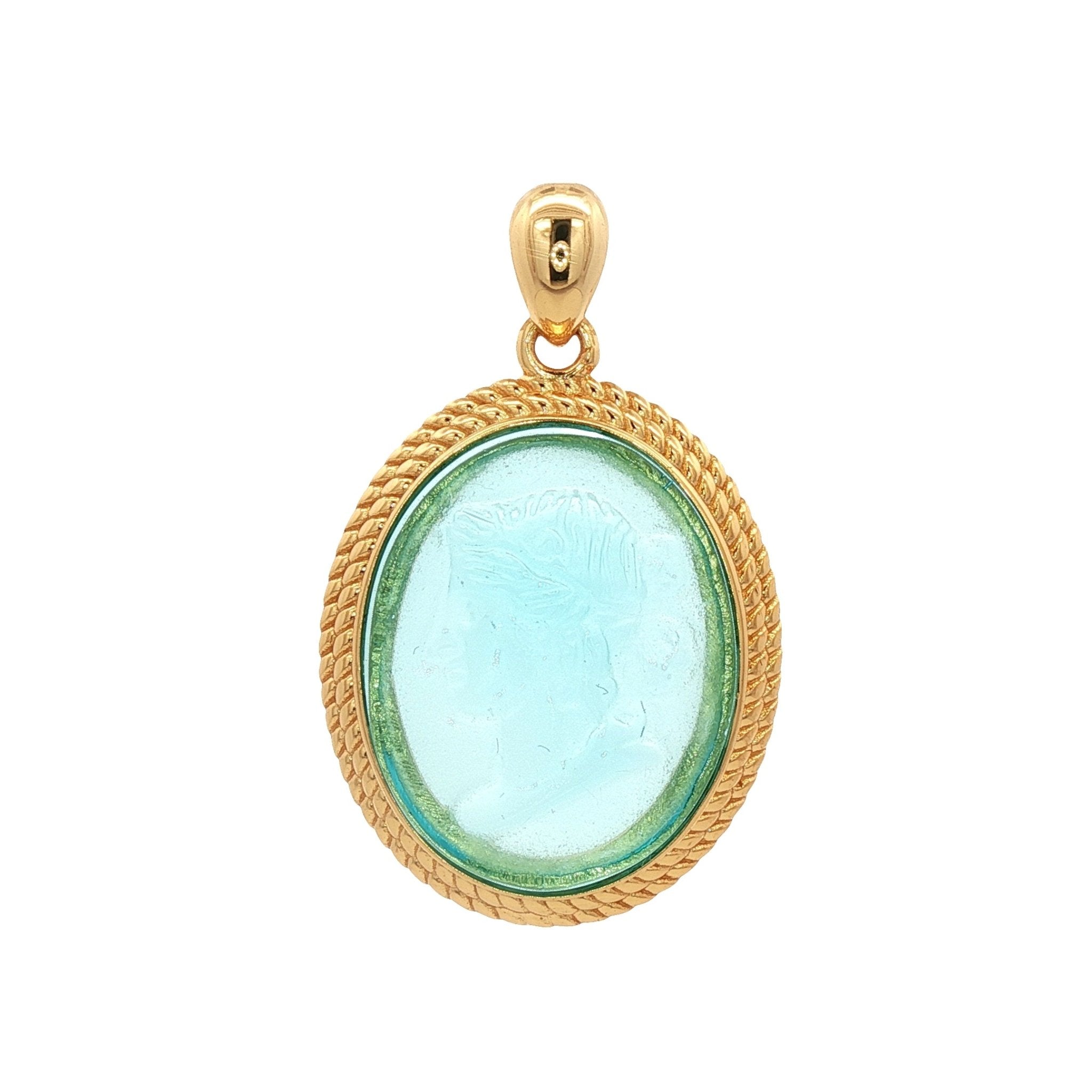 925YG CERES SKY BLUE PENDANT - C'SANTOS