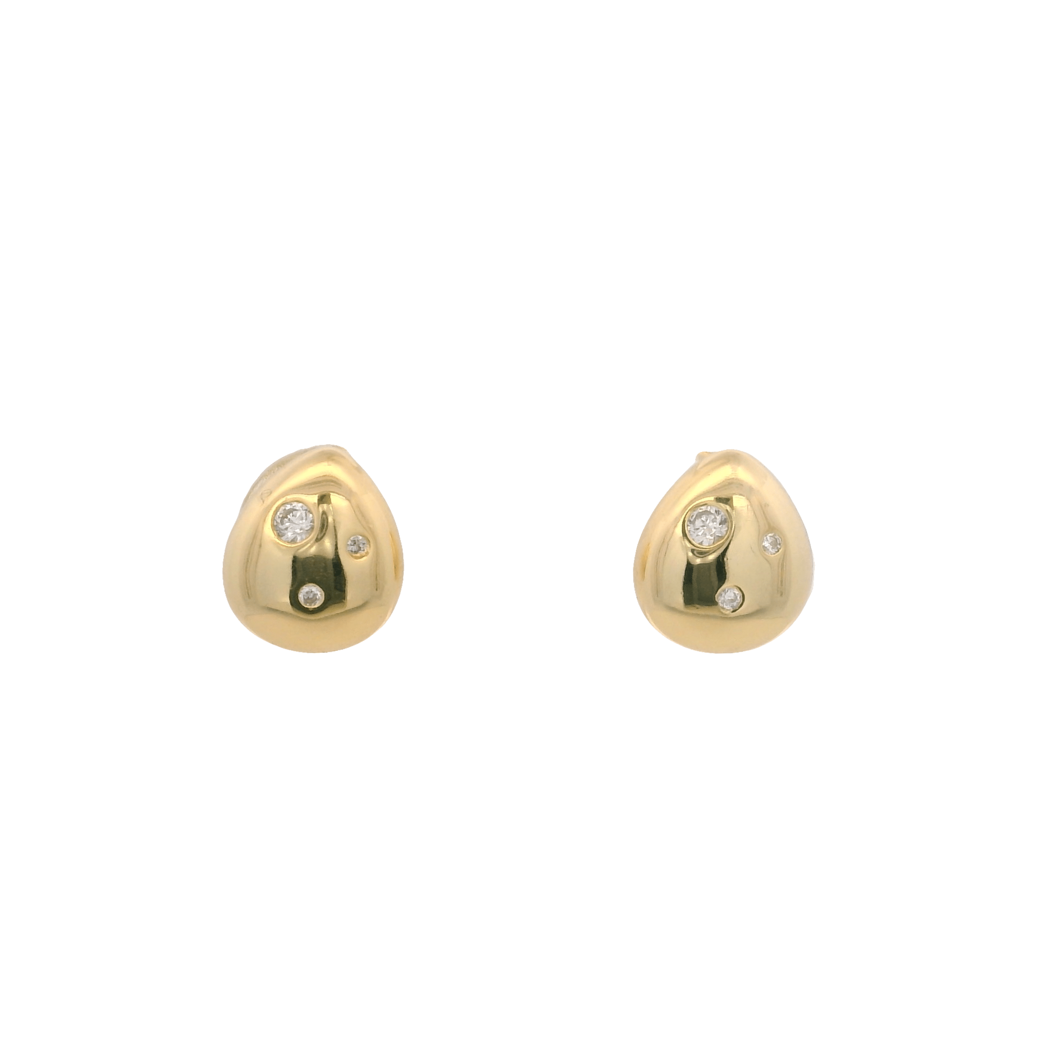 925YG DROP WITH TRIPLE CZ EARRINGS - C'SANTOS