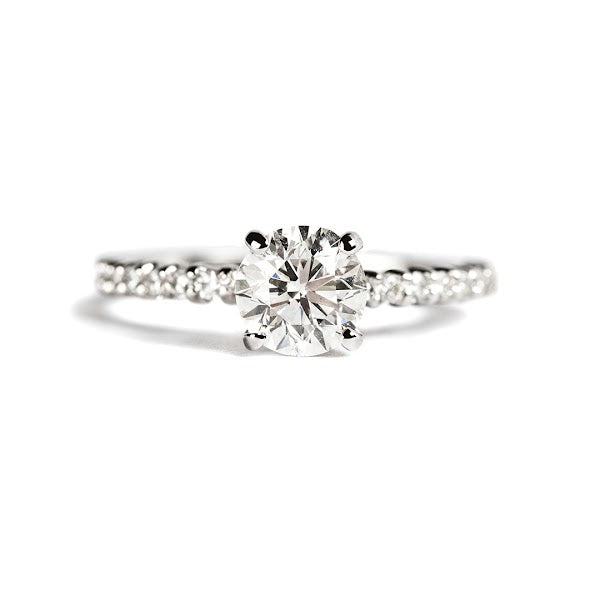 D0.90CT MICROPRONG ENGAGEMENT RING