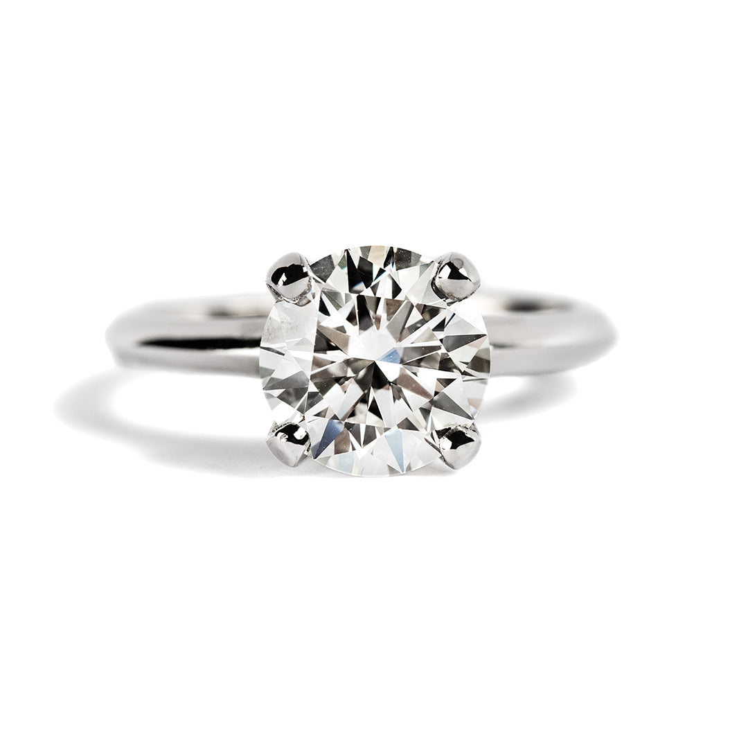 2.10CT LAB GROWN DIAMOND SOLITAIRE ENGAGEMENT RING